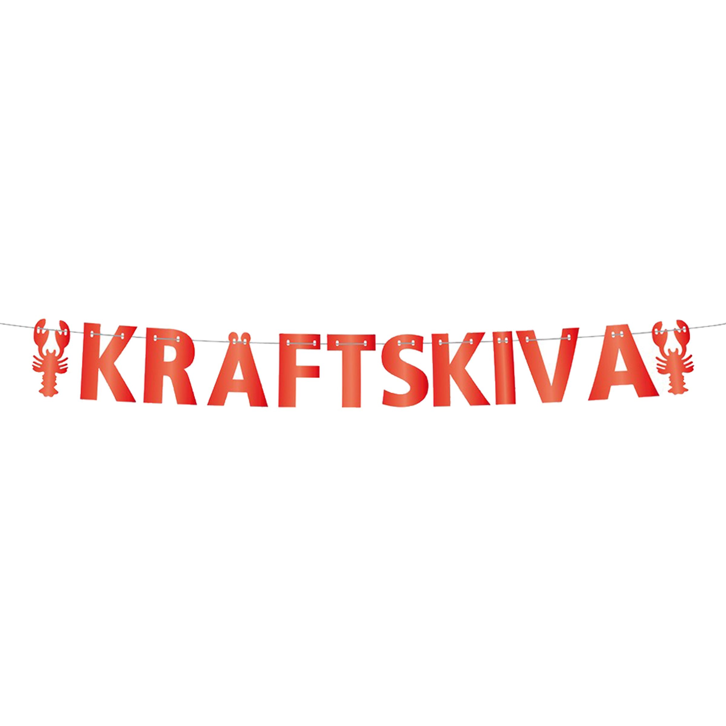 Girlang Kräftskiva Bokstäver | Hem - Festartiklar - Festdekoration - Girlanger | Pryloteket