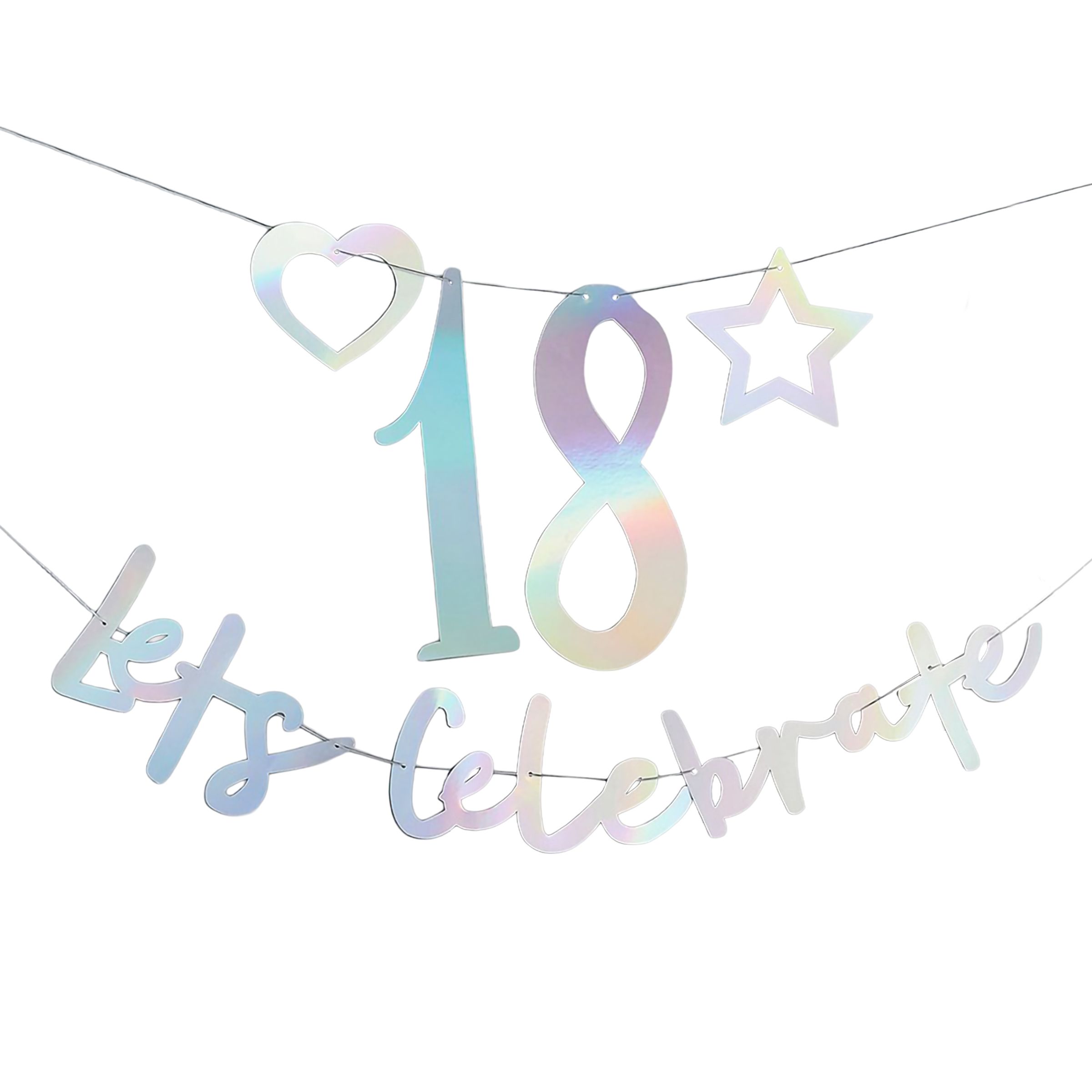 Guirlande Let's Celebrate Personlig Farveskinnende