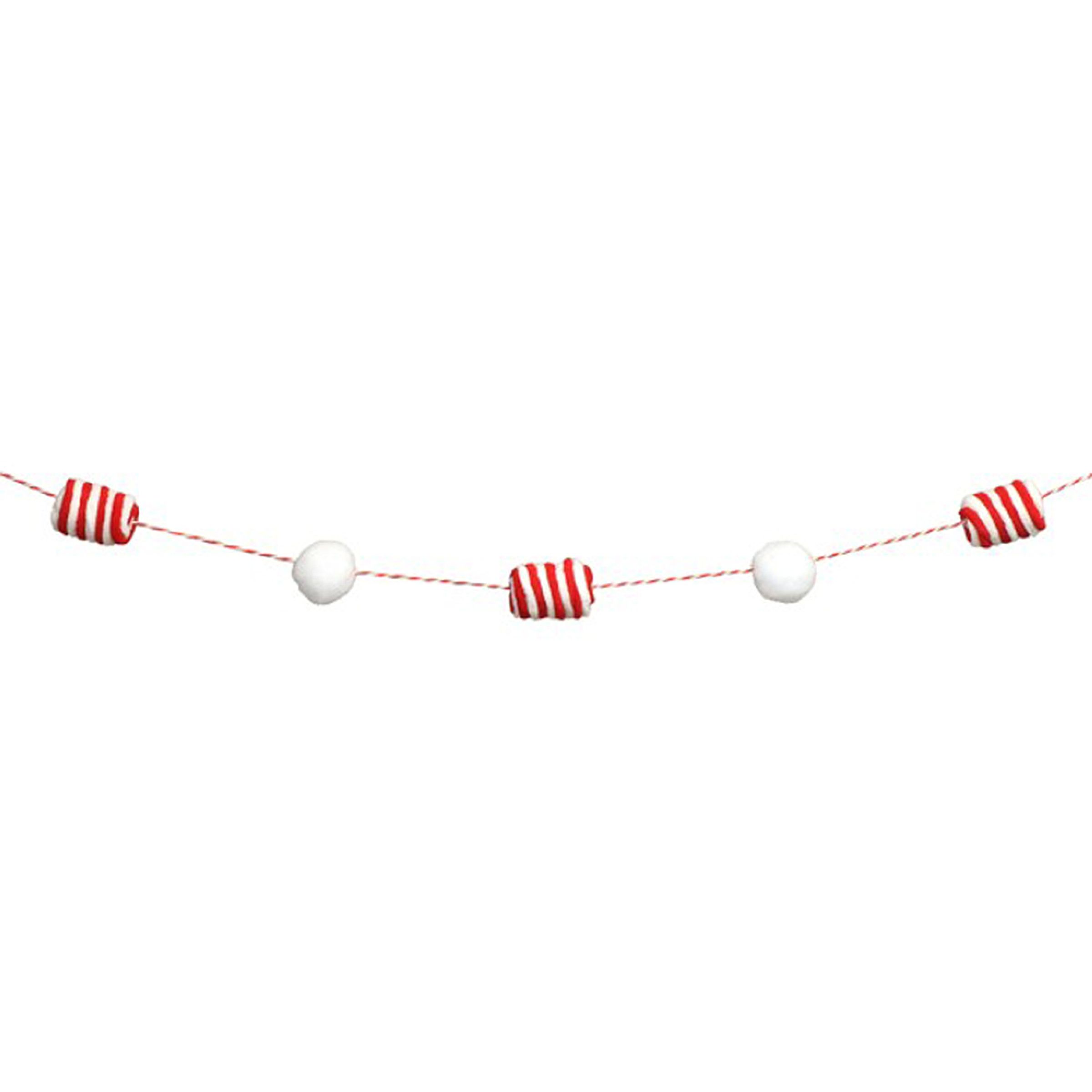 Guirlande Pompoms & Polkagrise