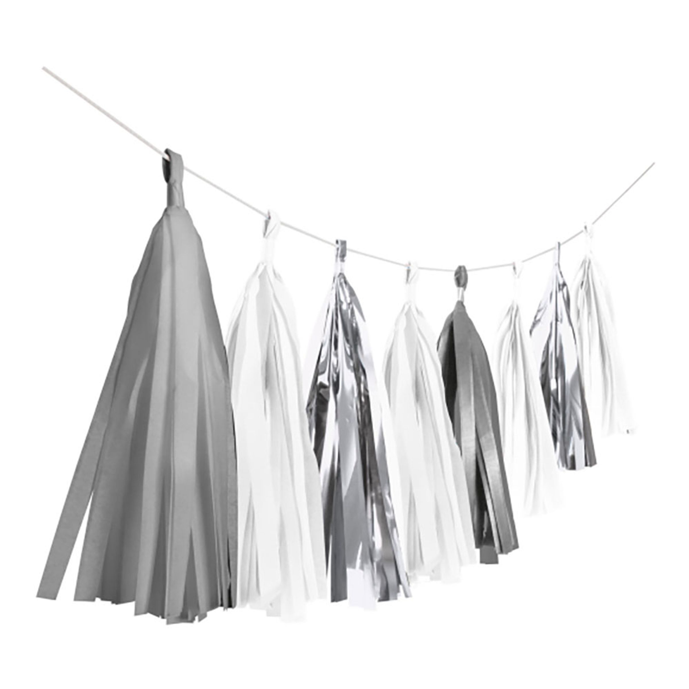 Girlang Tassel Silver | Hem - Festartiklar - Festdekoration - Girlanger | Pryloteket