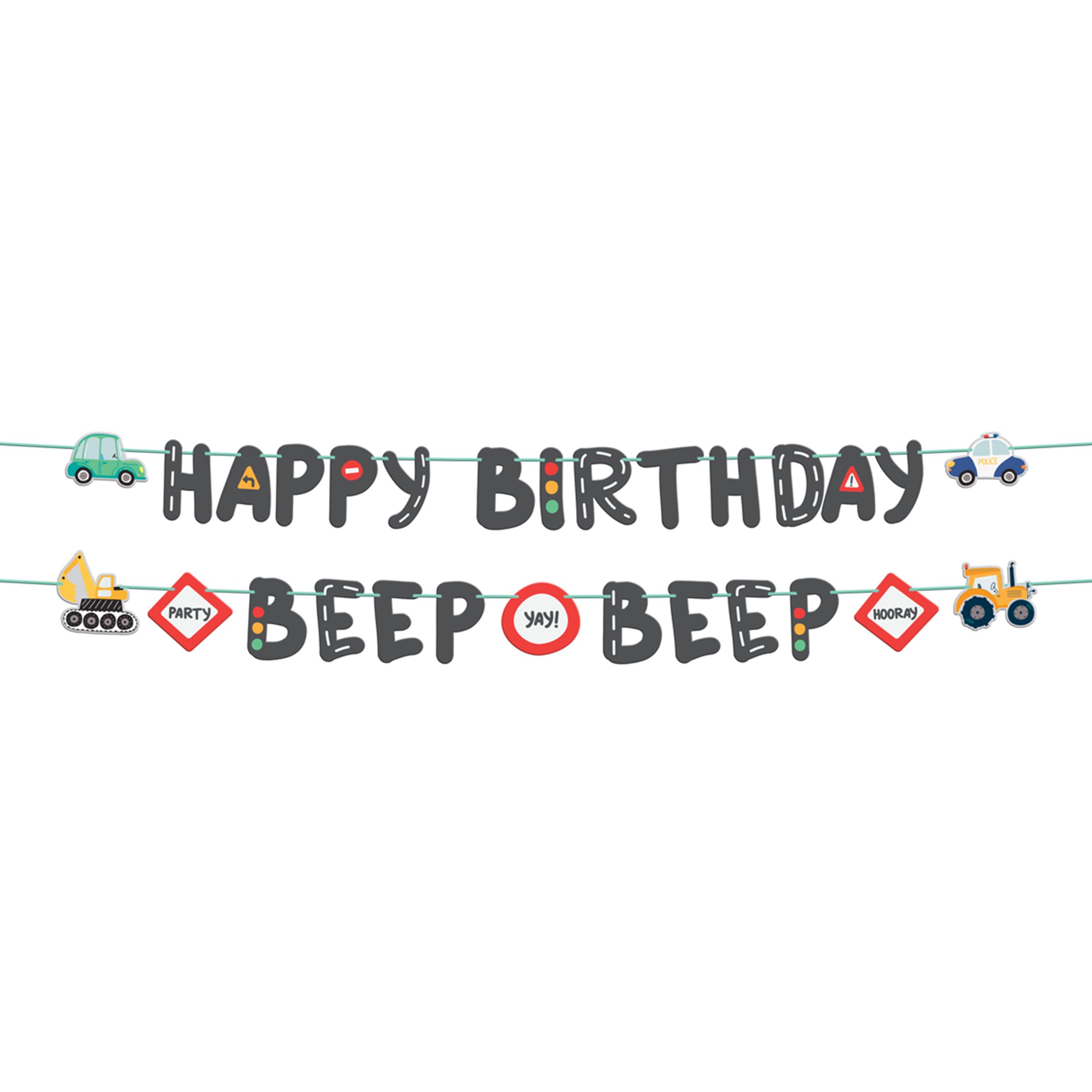 Guirlander Happy Birthday Vejarbejde