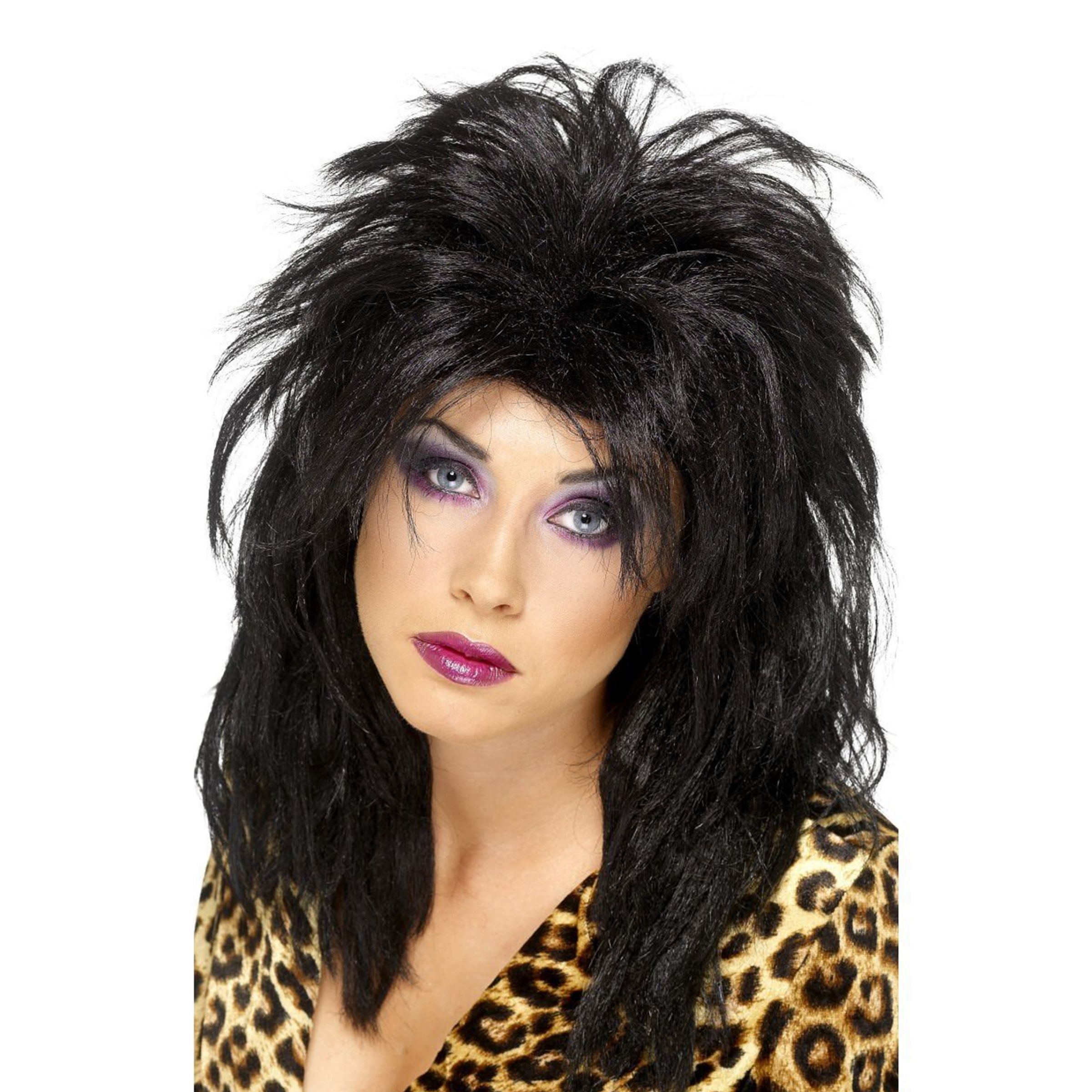 Glamrocker Sort Paryk - One size