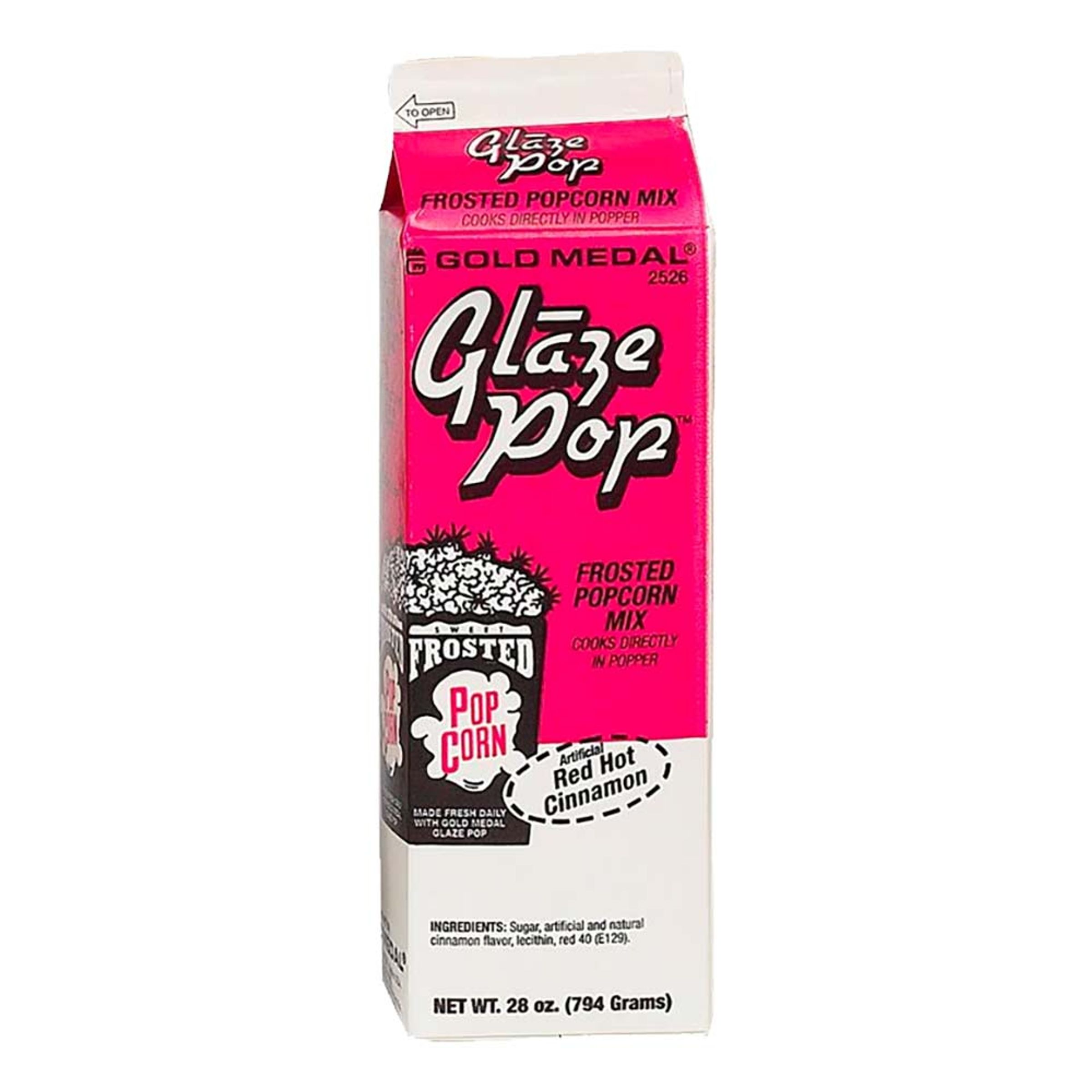 Glaze Pop Popcornglaze - Röd Het Kanel | Hem - Godis & Läsk - Snacks - Popcorn | Pryloteket
