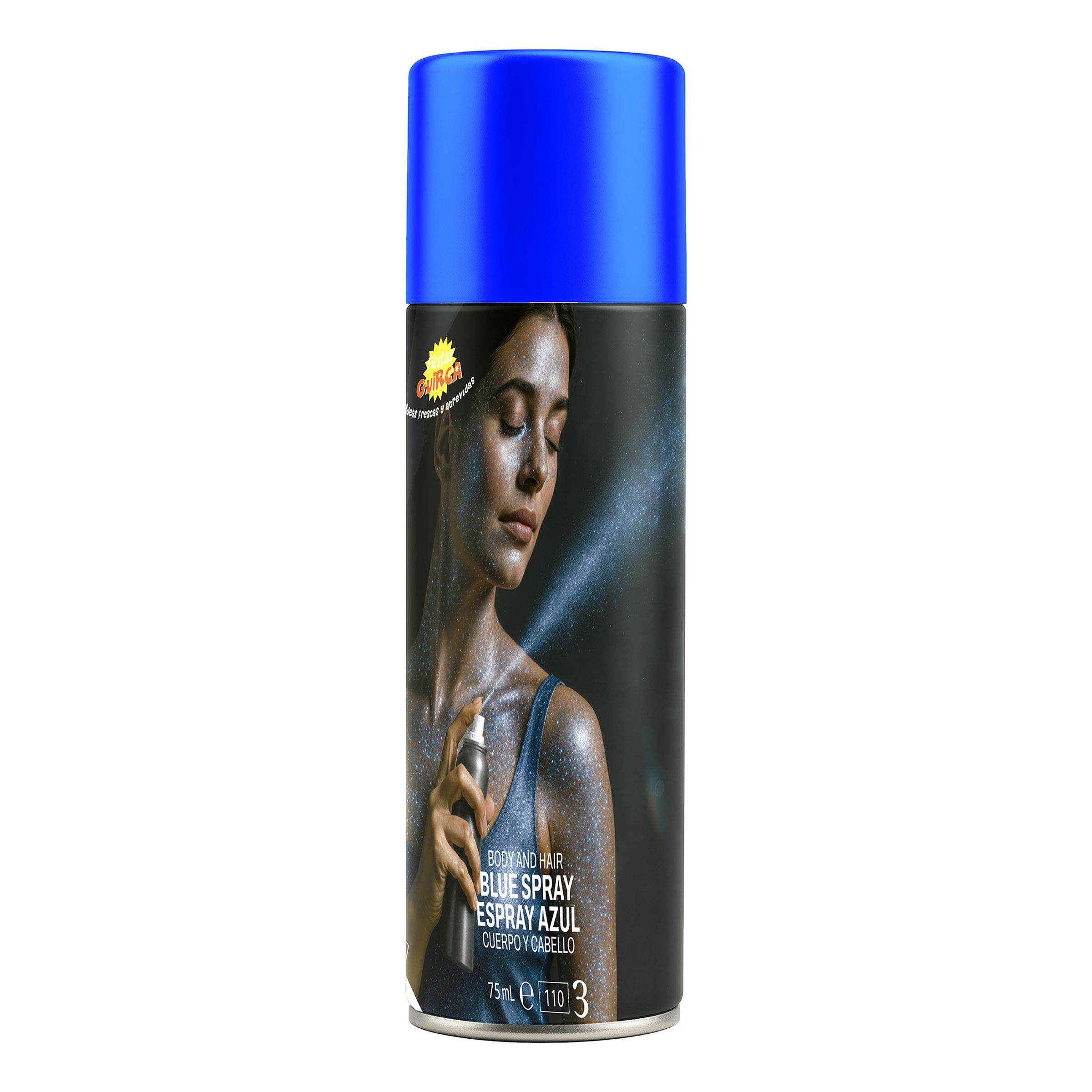 Glitter Kroppsfärg Spray - Blå