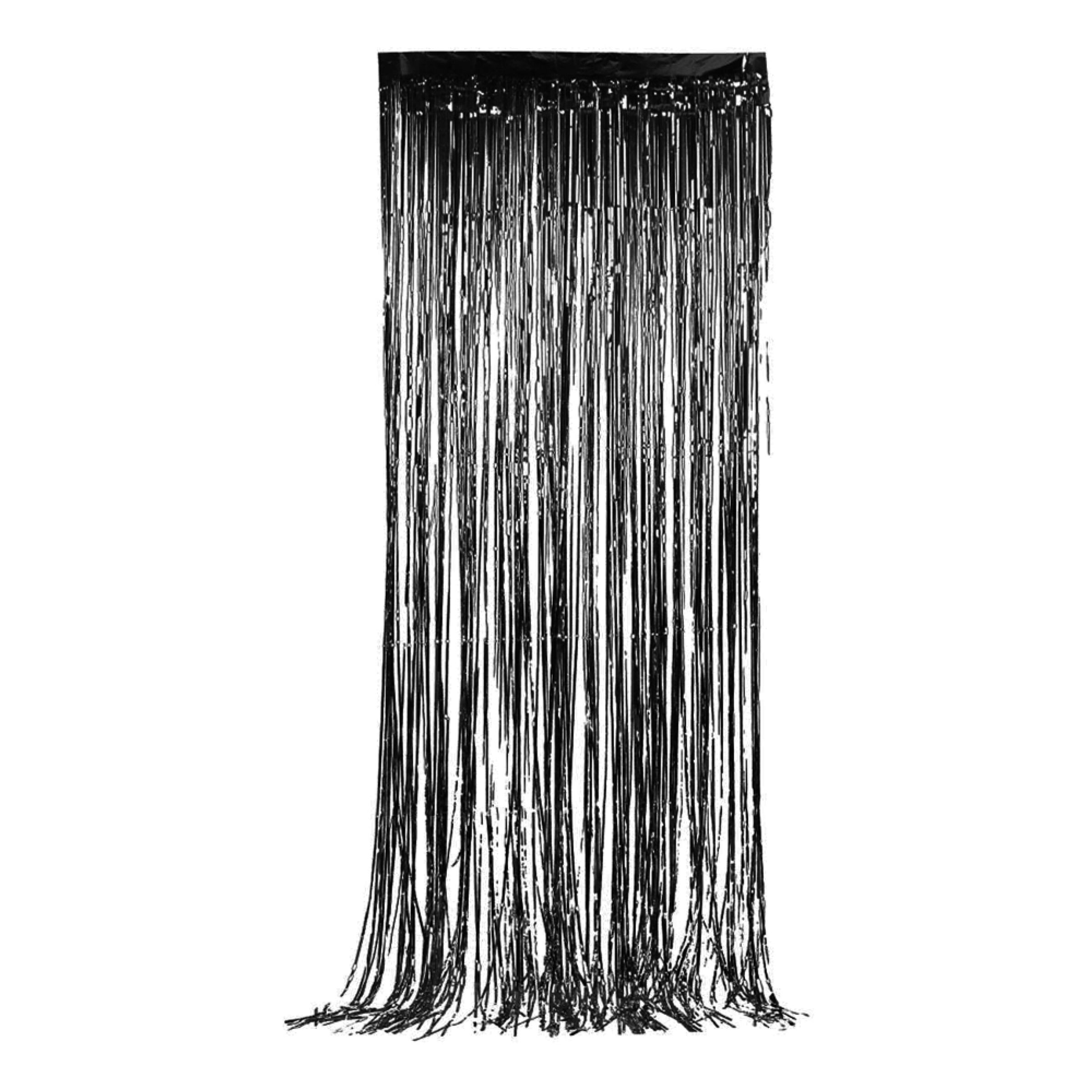 Glitterdraperi - Sort