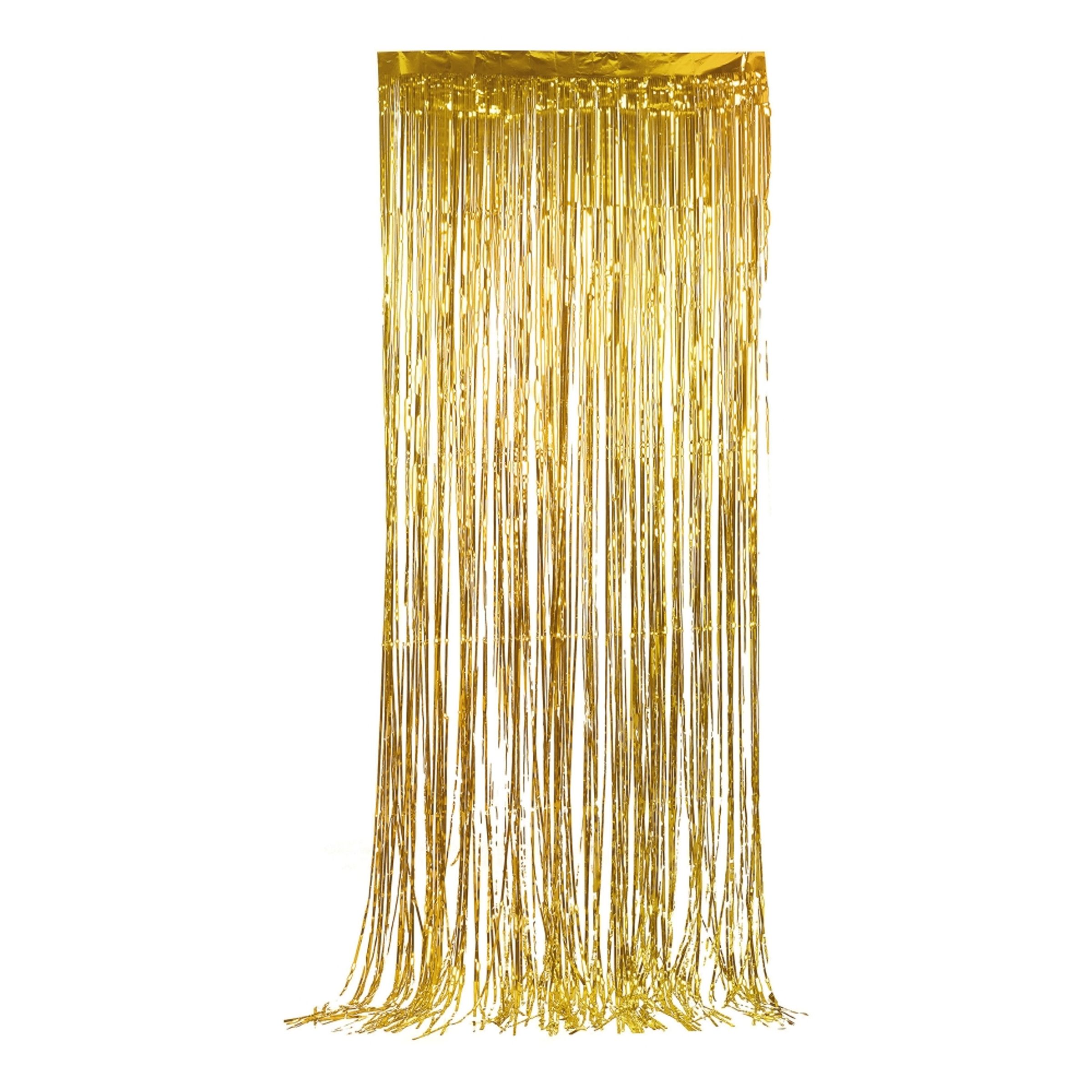Glitterdraperi - Guld | Hem - Teman - Högtider - Nyår | Maskeradspecialisten