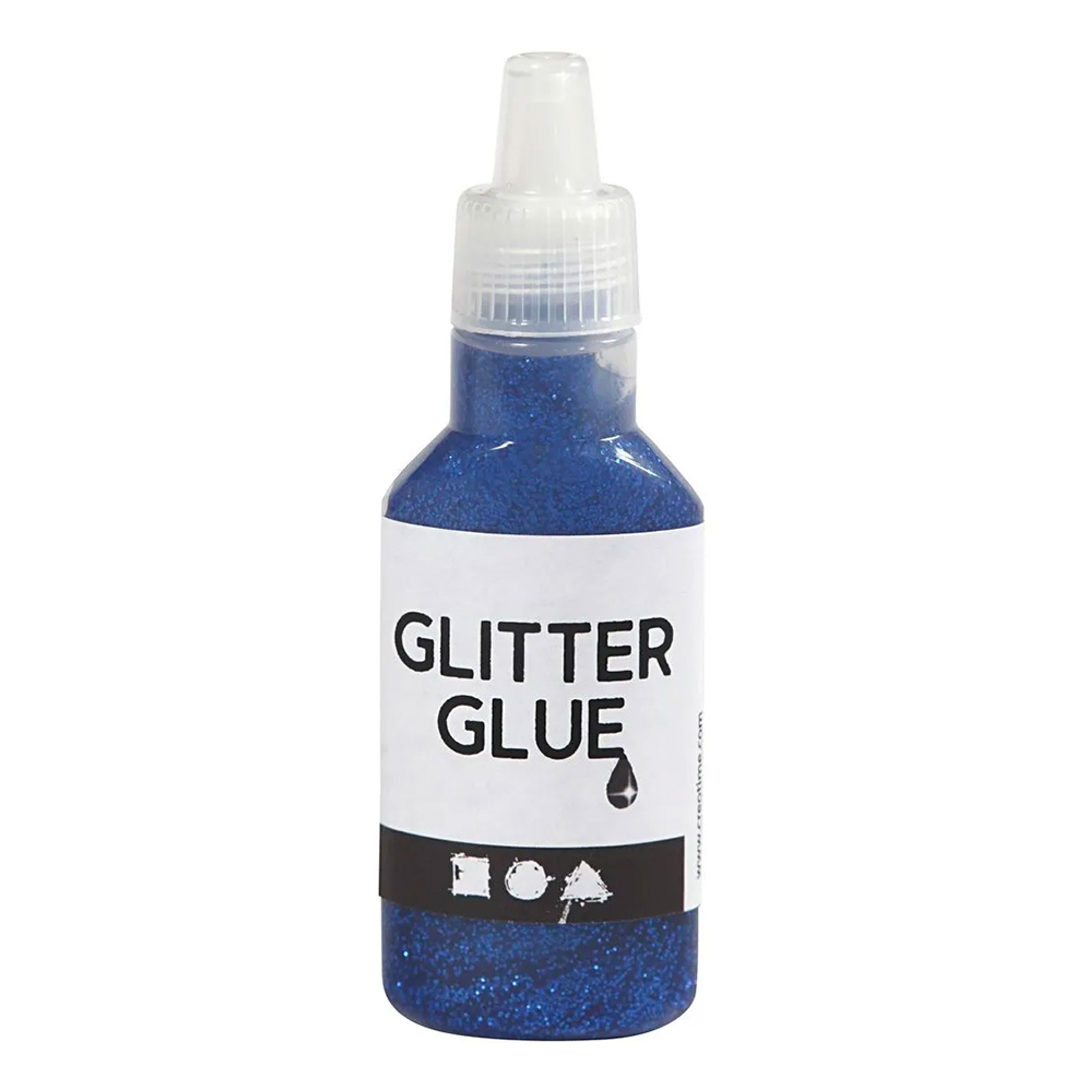 Glitterlim, mørk blå, 25ml/ 1 fl.