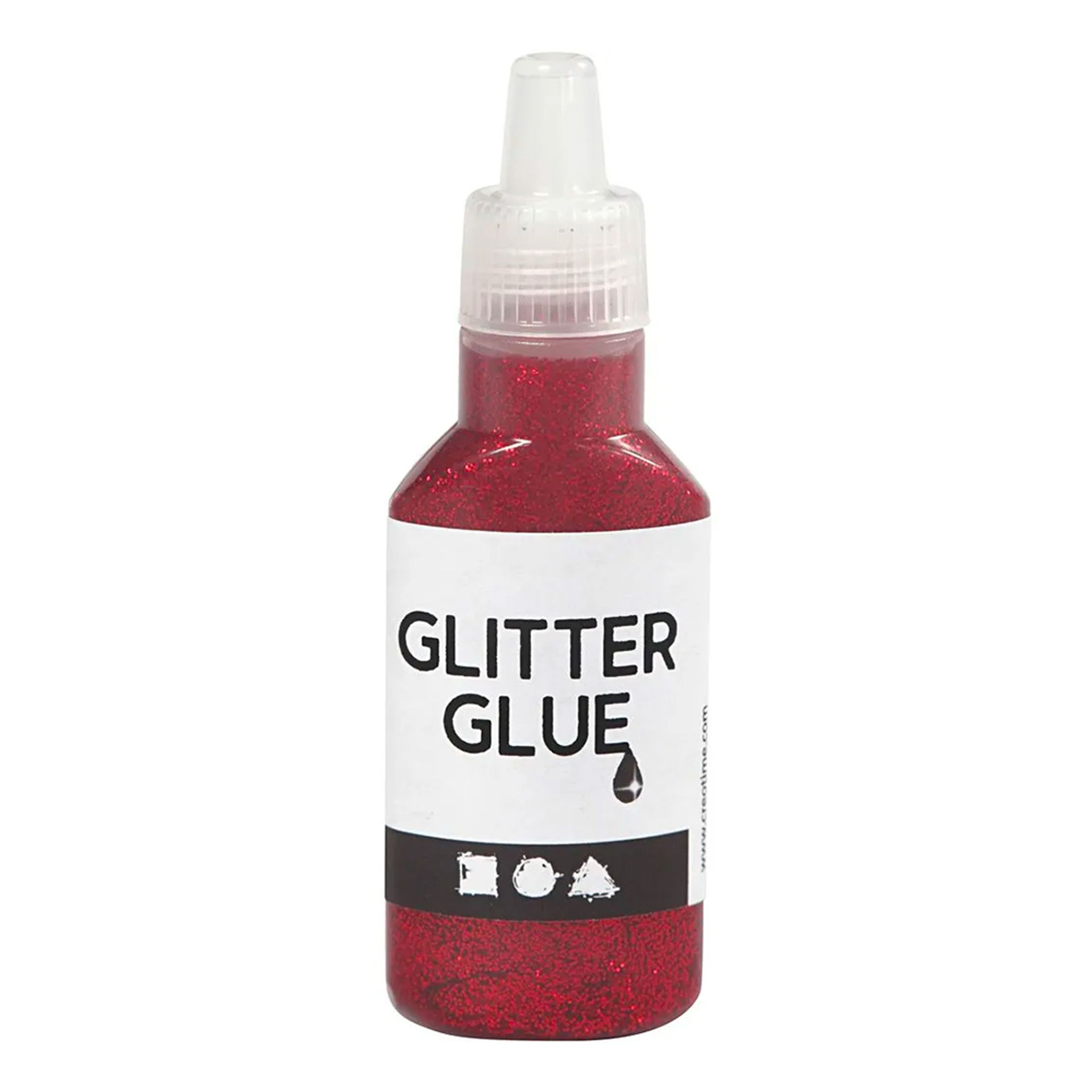 Creativ Company Glitter Glue Red 25 ml