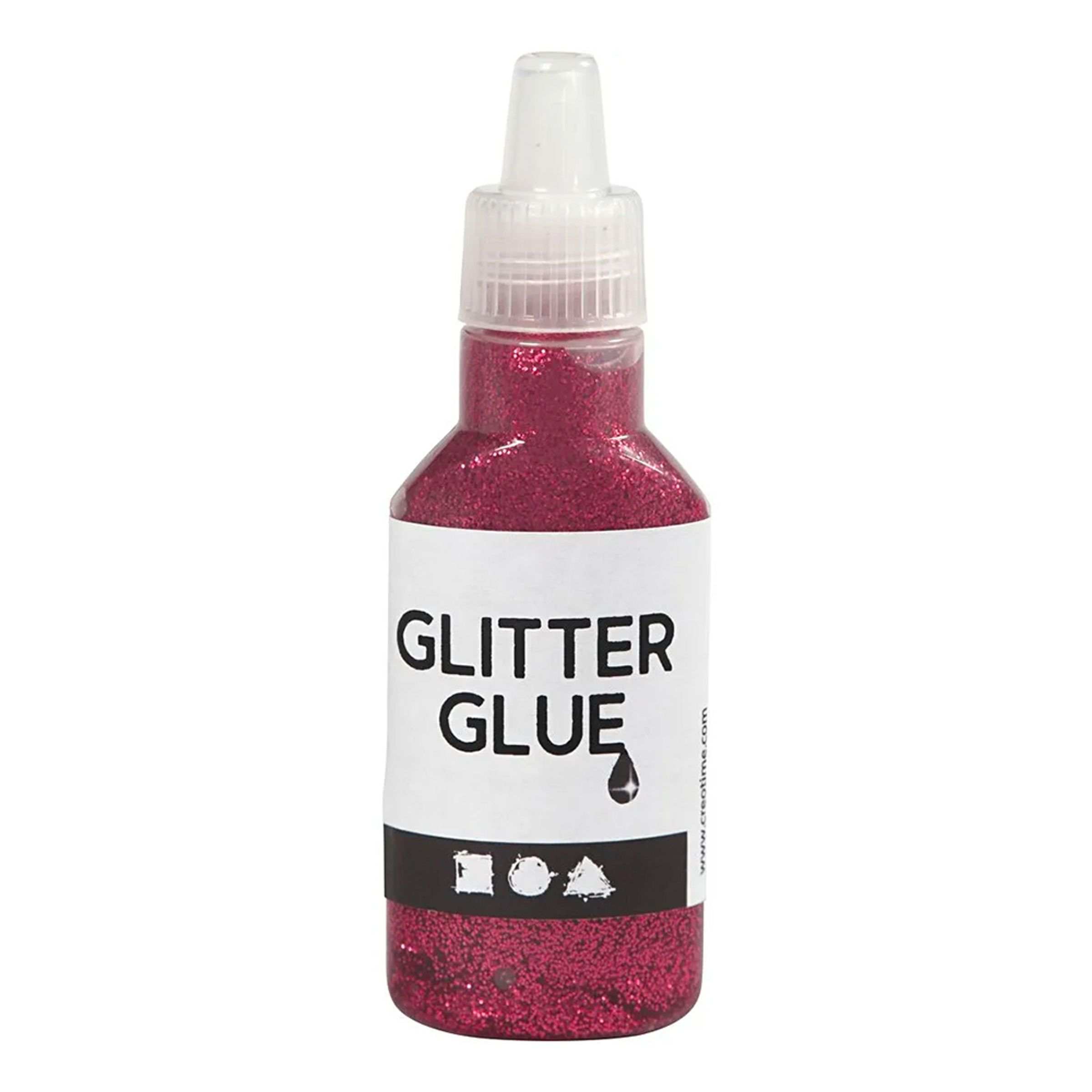Glitterlim på Flaske - Lyserød