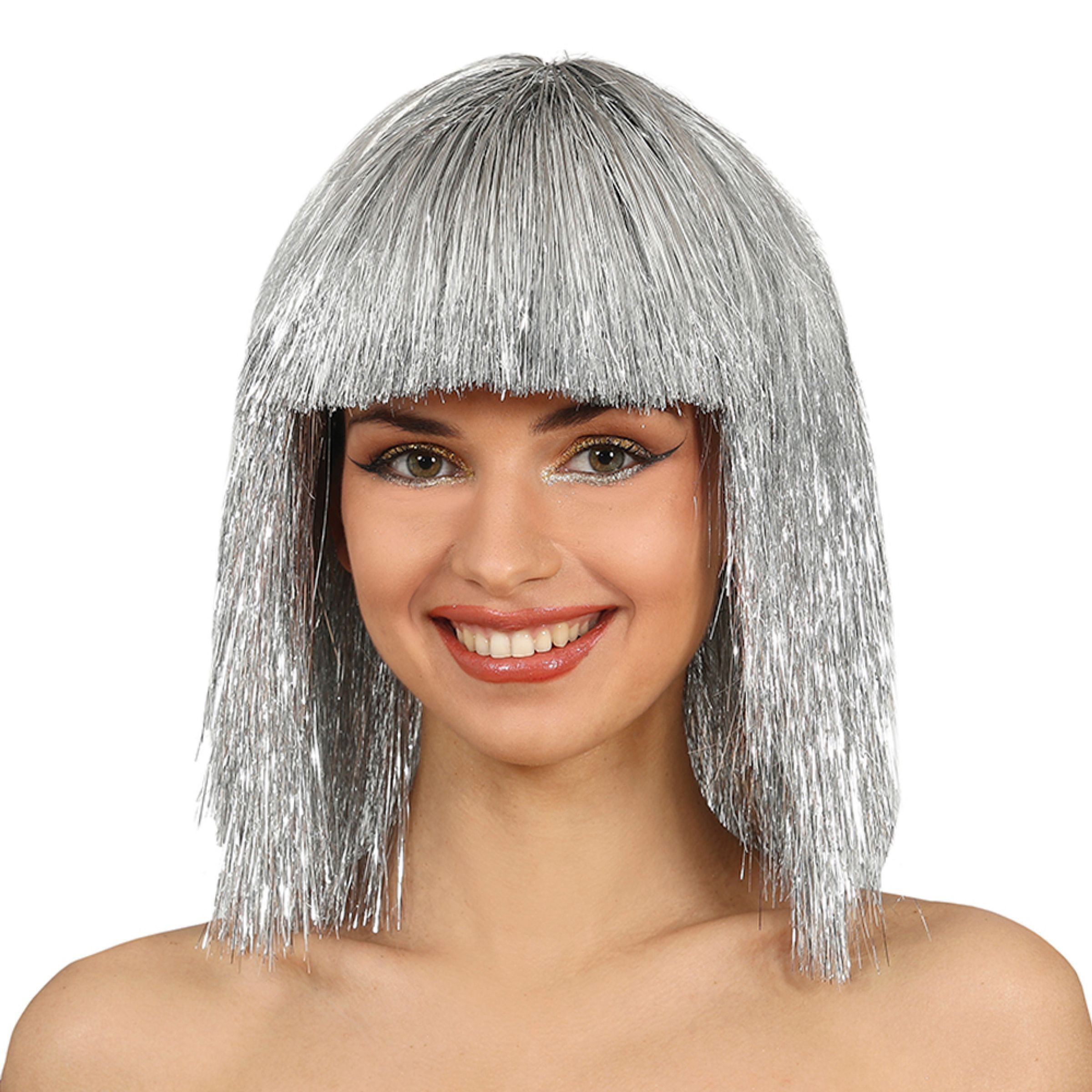 Glitterparyk Deluxe Sølv - One size