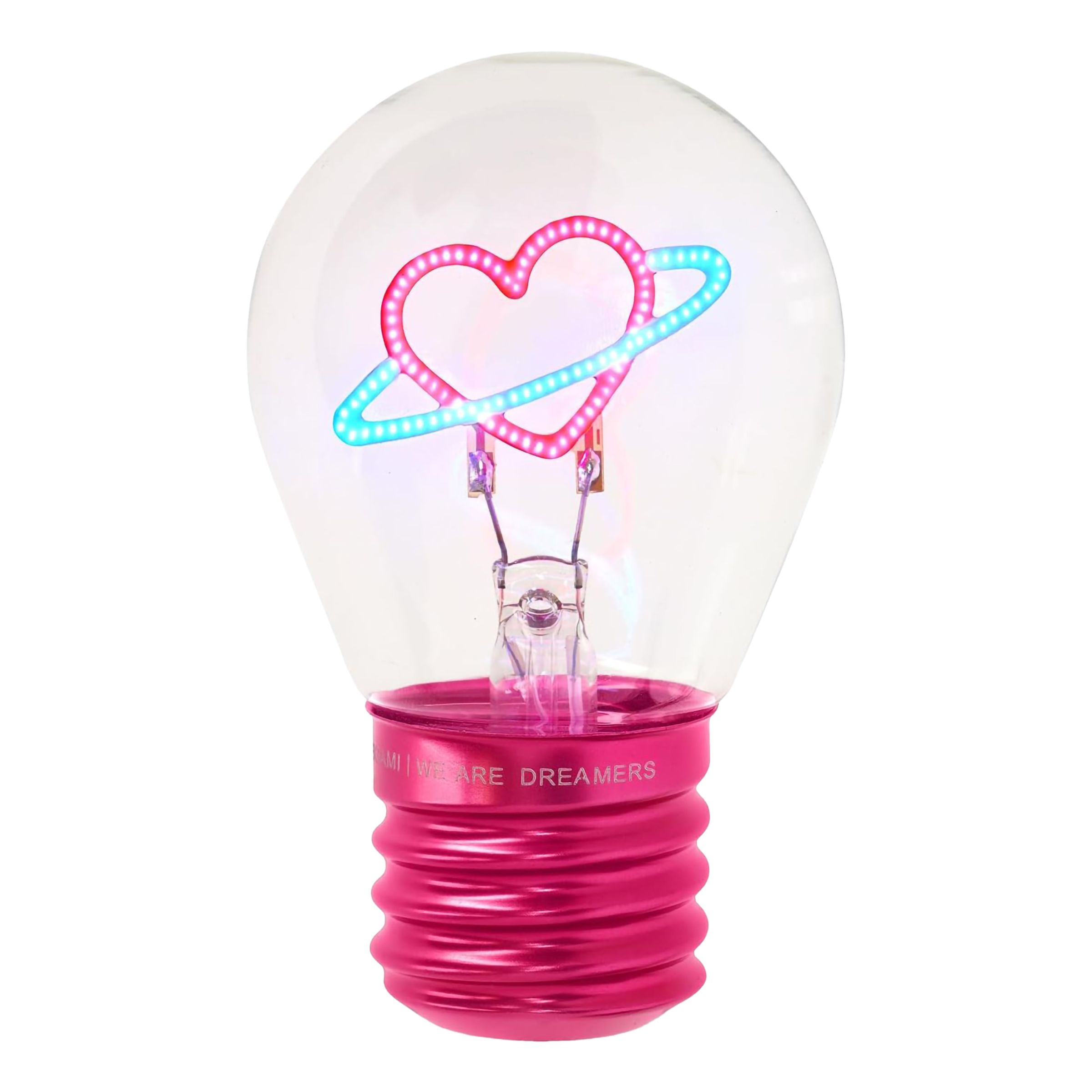 Bordlampe i Glødepæreform Planet Heart