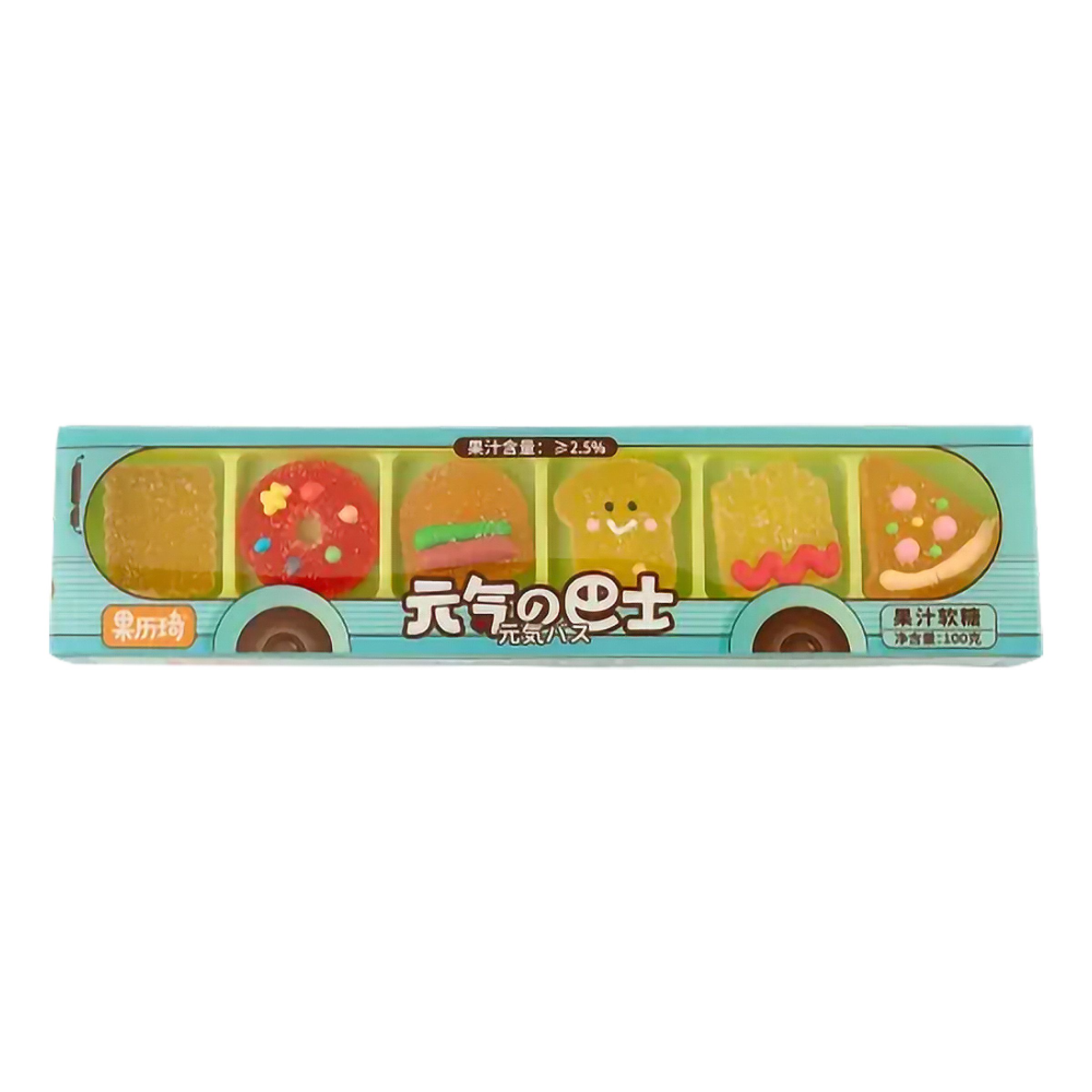 GLQ Marshmallow Vatality Cartoon in Bus - 100 g | Hem - Godis & Läsk - Godis - Skumgodis | Maskeradspecialisten