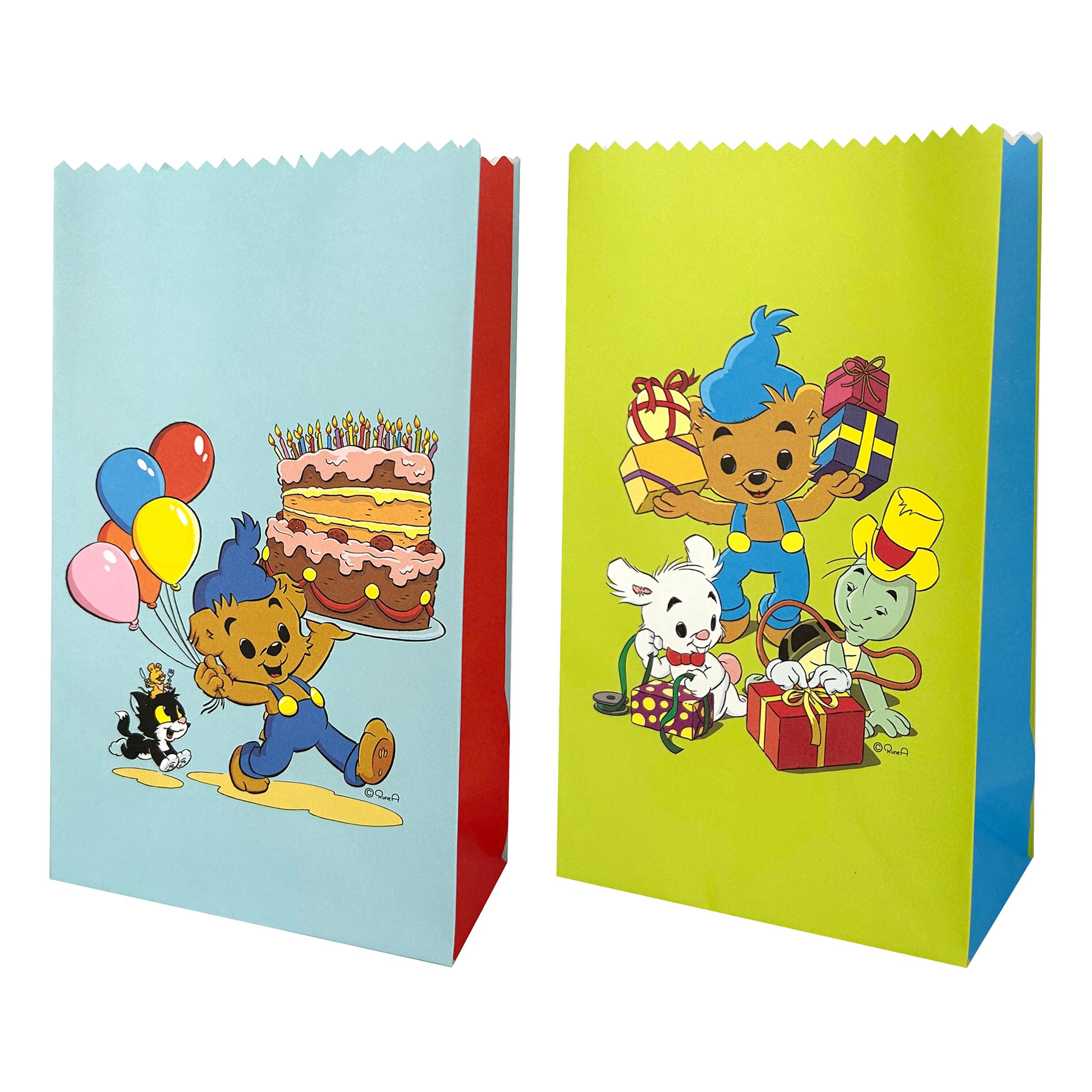 Godispåsar Bamse - 8-pack | Hem - Festartiklar - Kalastillbehör - Kalaspåsar | Pryloteket
