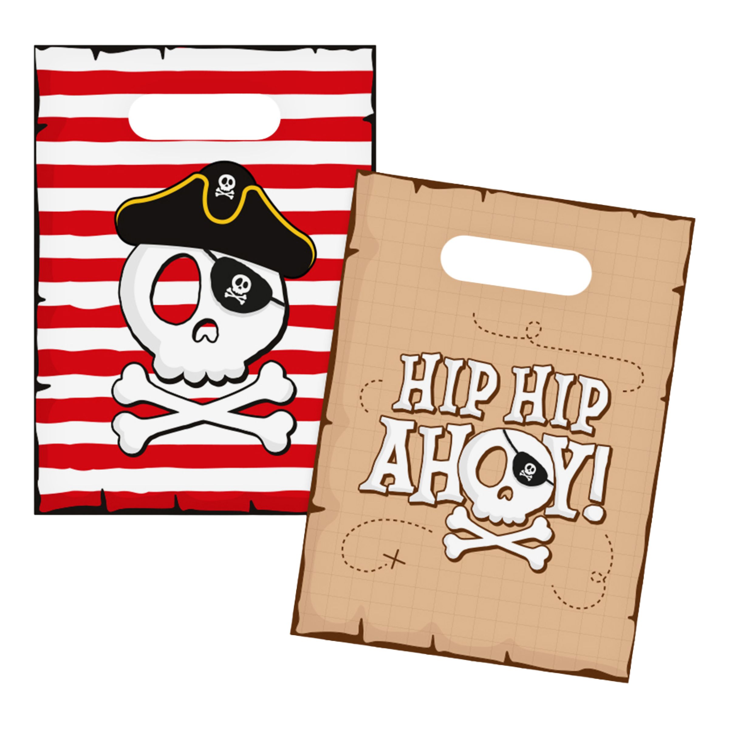 Festposer Pirat Hip Hip Ahoy - 6-pak