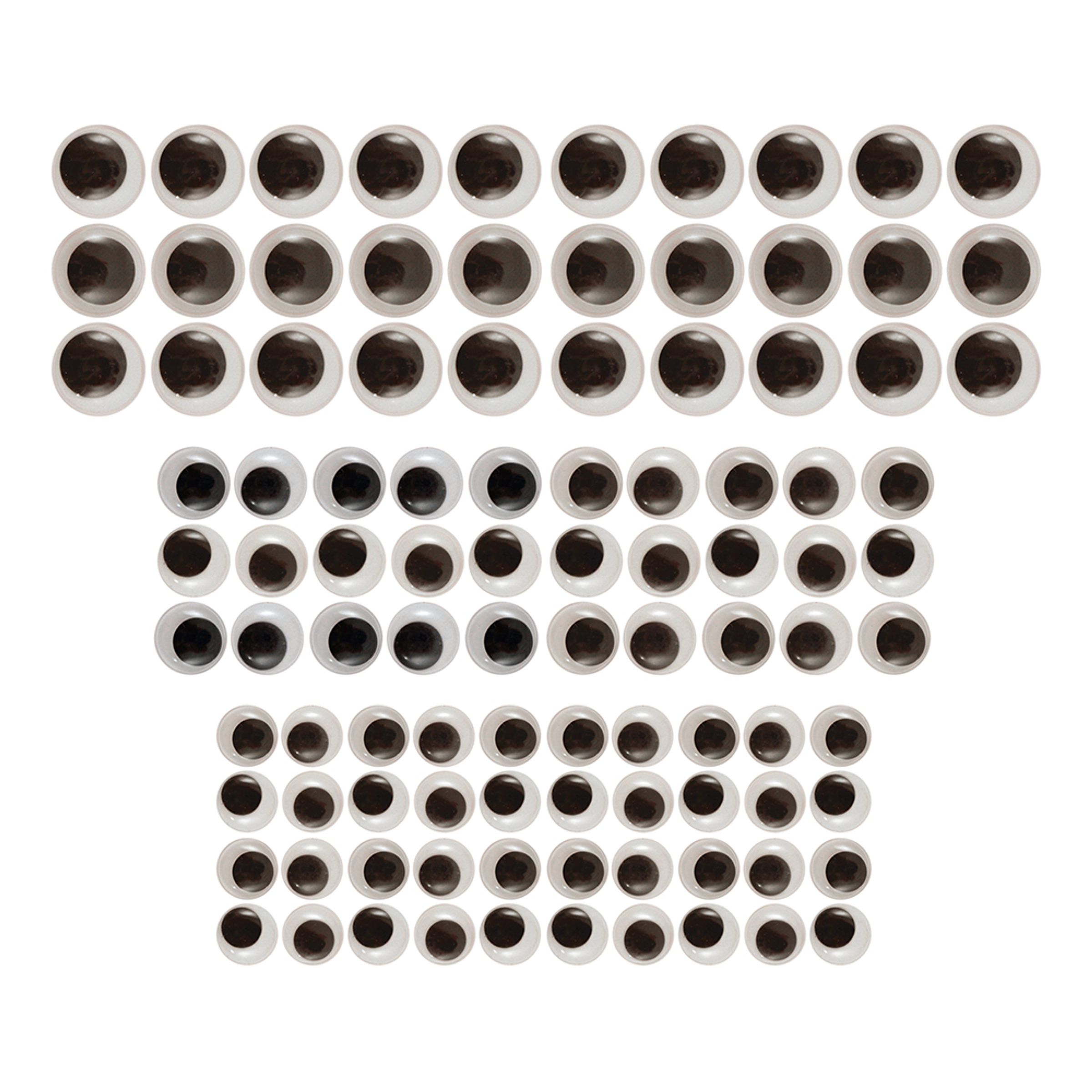Googly Eyes Rulleøjne - 100-pak