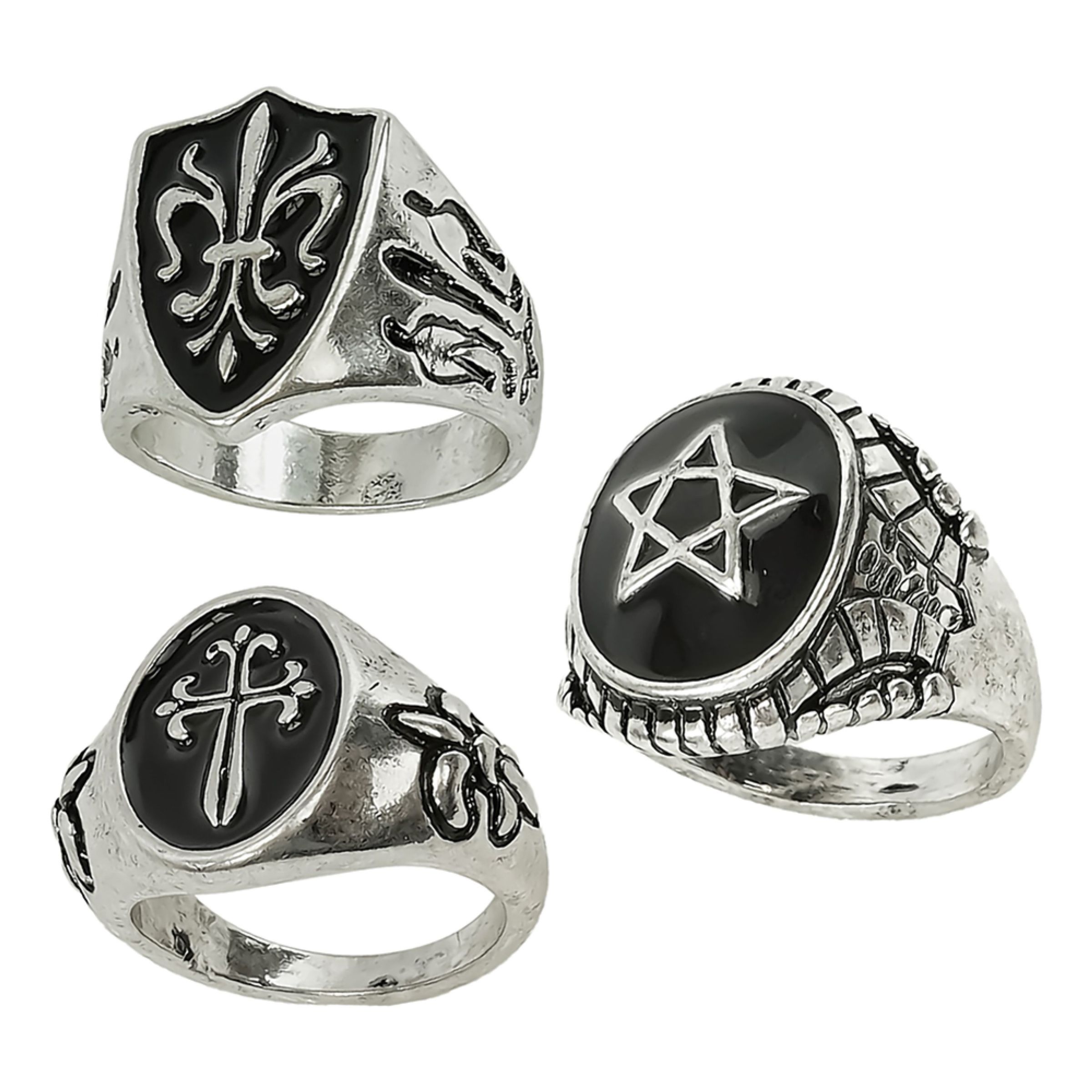 Gotiske Ringe - 3-pak