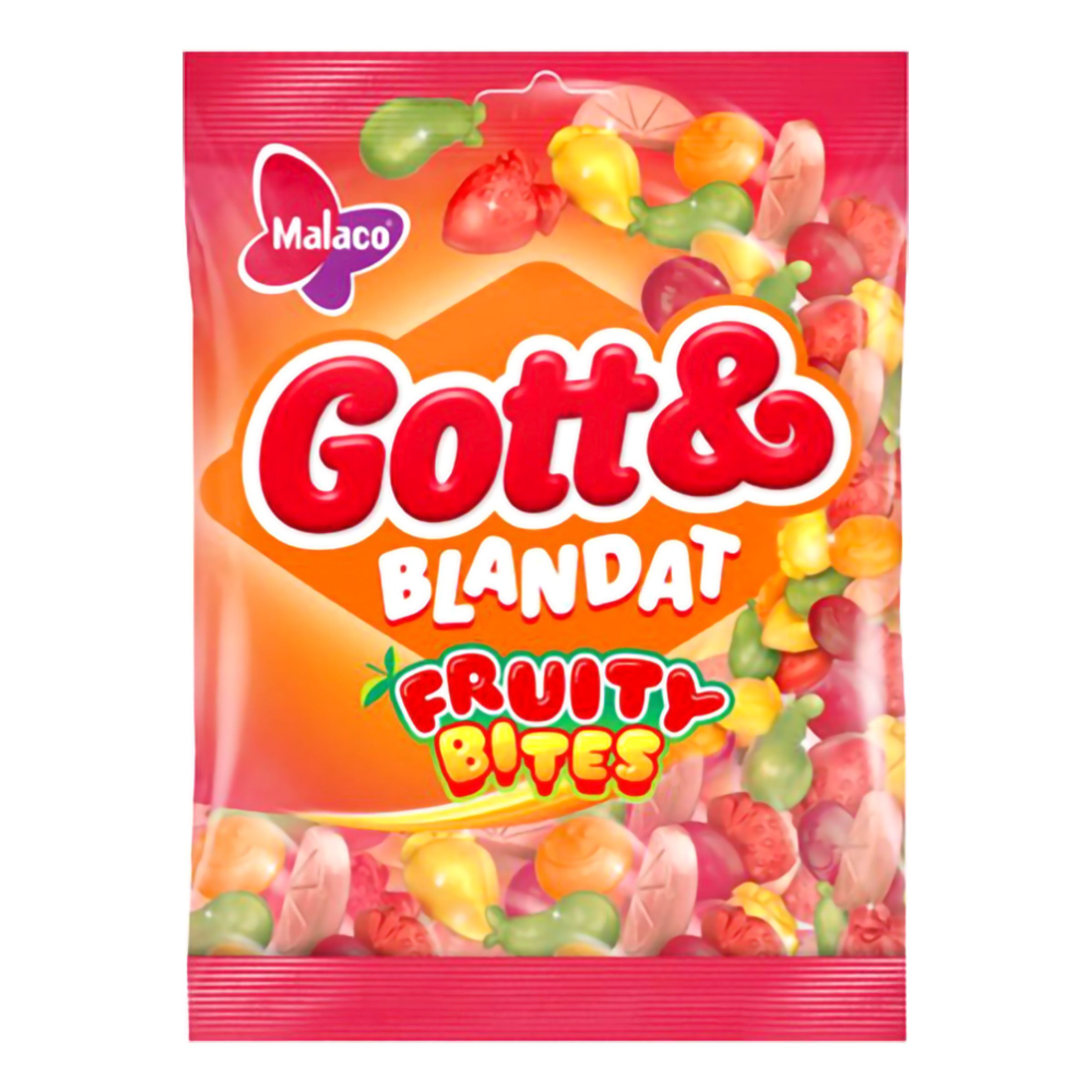 Gott & Blandat Fruity Bites - 130 g | Hem - Godis & Läsk - Godis - Gelégodis | Maskeradspecialisten