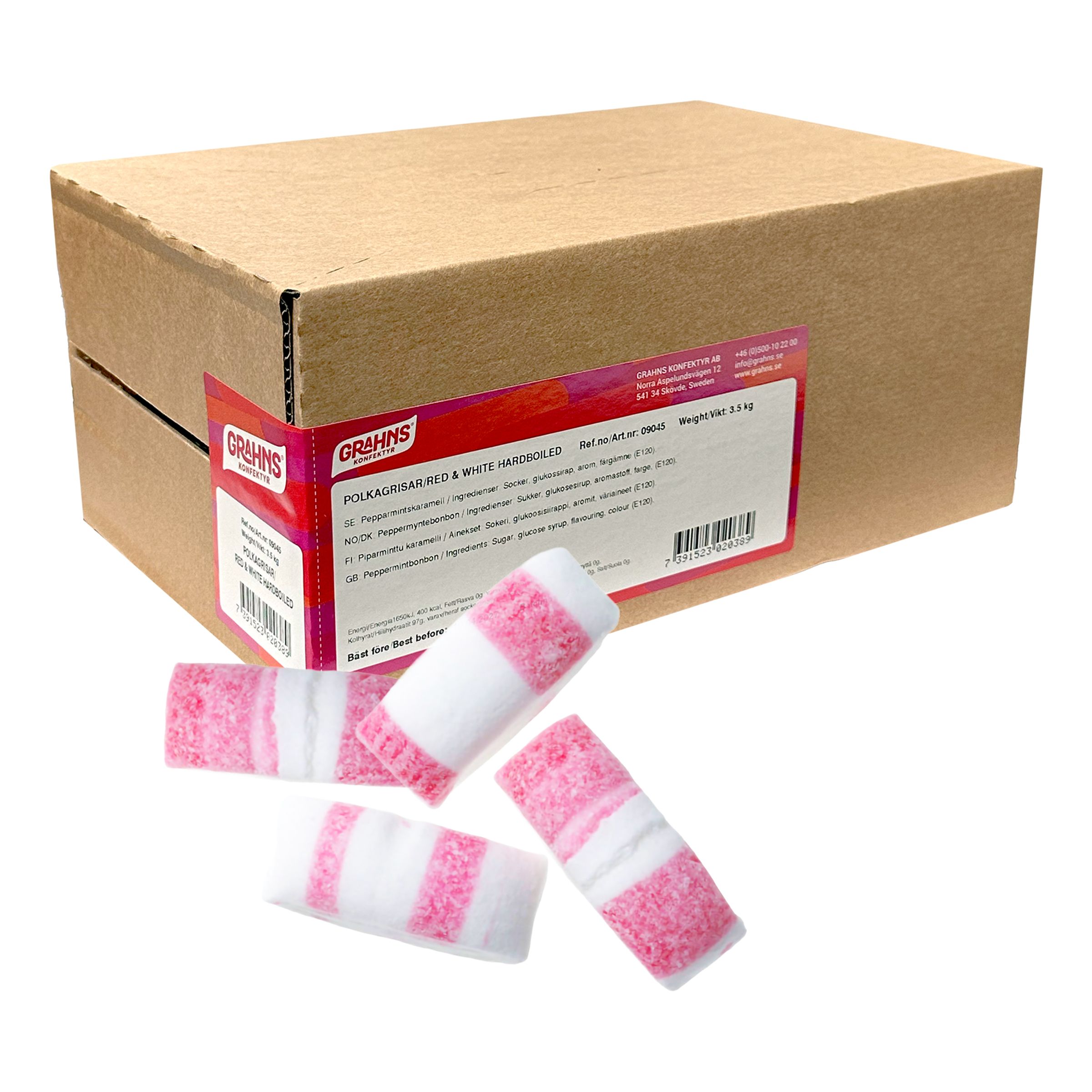 Grahns Polkagris Storpack - 3,5 kg | Hem - Godis & Läsk - Godis - Retrogodis | Maskeradspecialisten