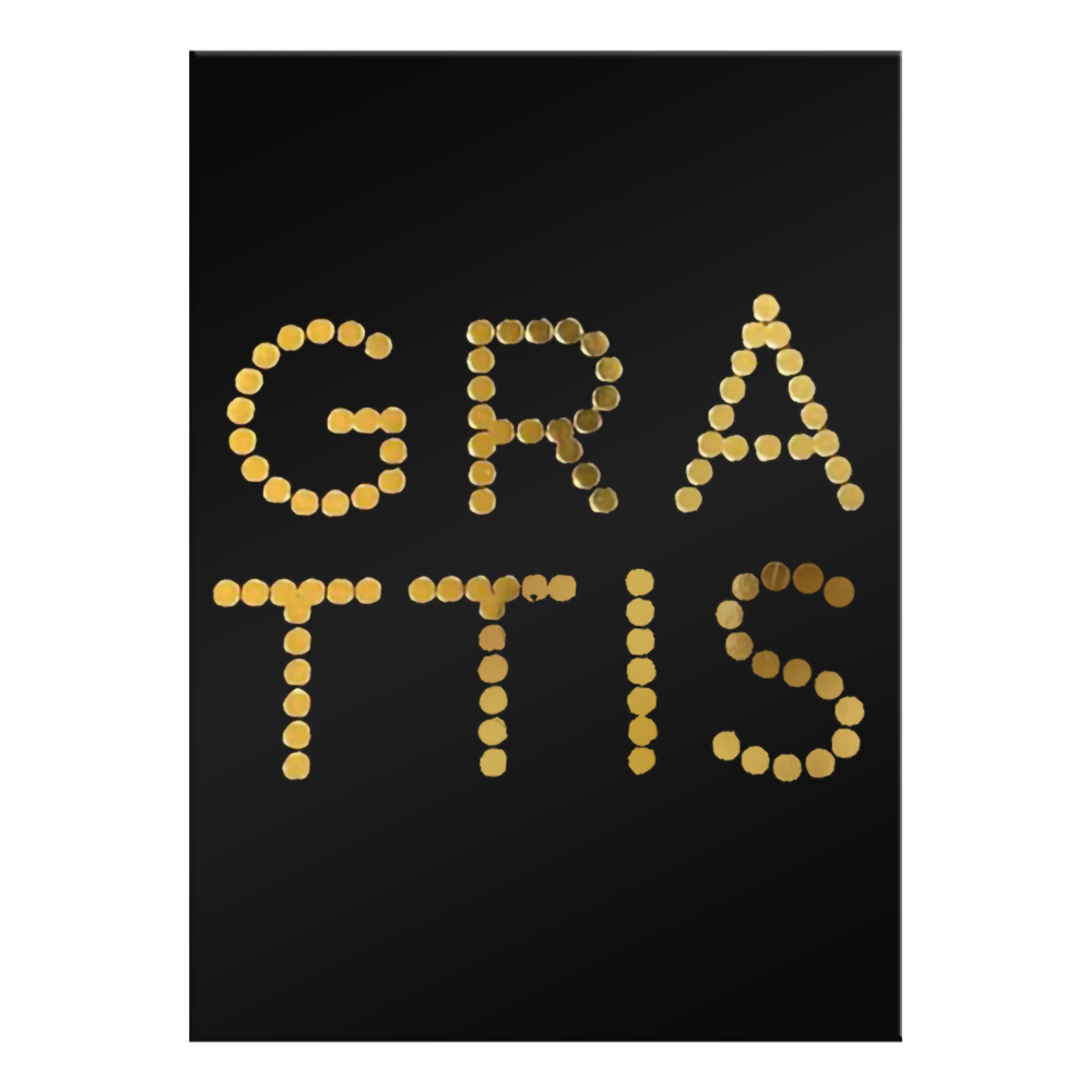 Gratulationskort Grattis Svart/Guld | Hem - Festartiklar - Hälsningskort - Gratulationskort | Party Outlet
