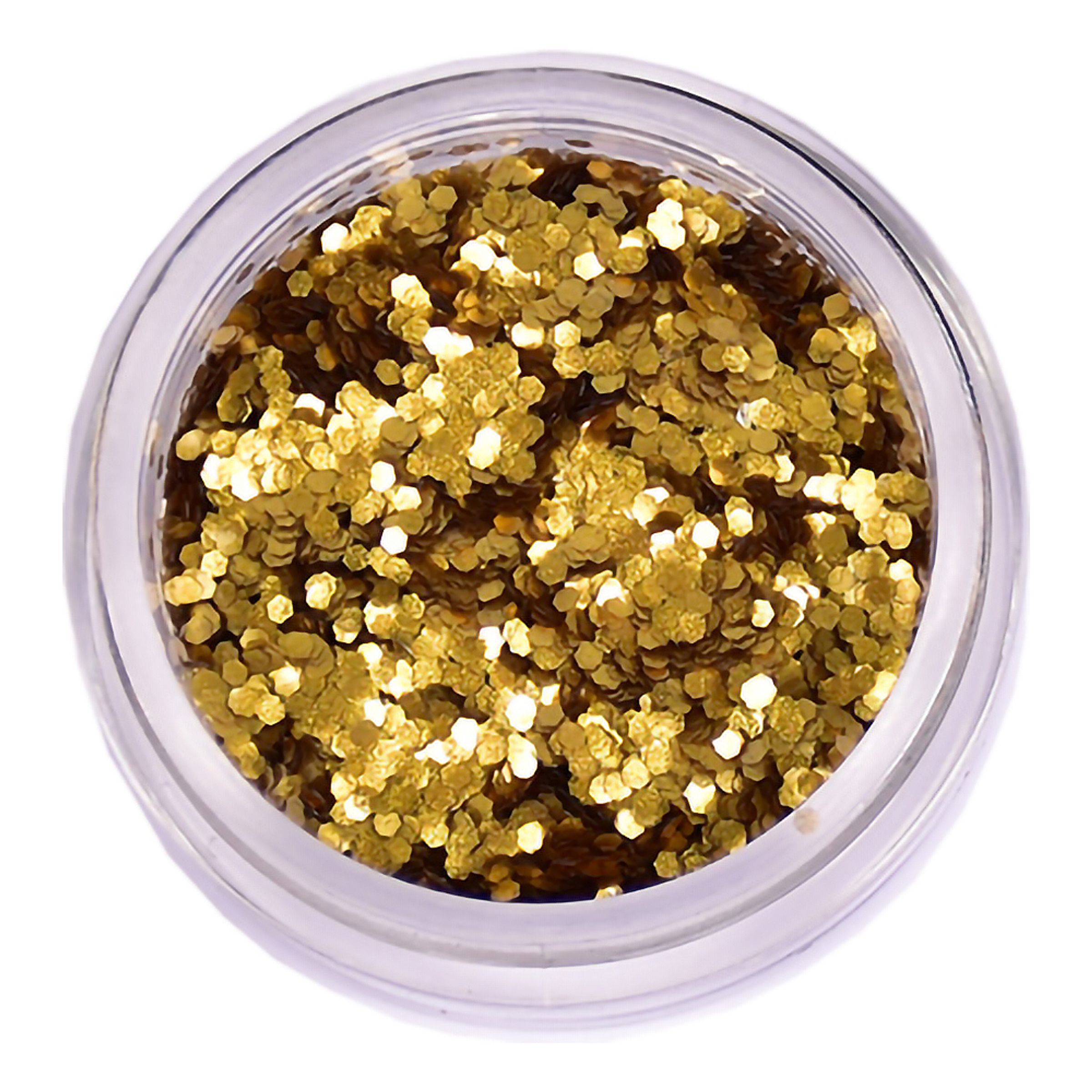 Grimas Glittersminke Flakes Organisk - Mørkguld