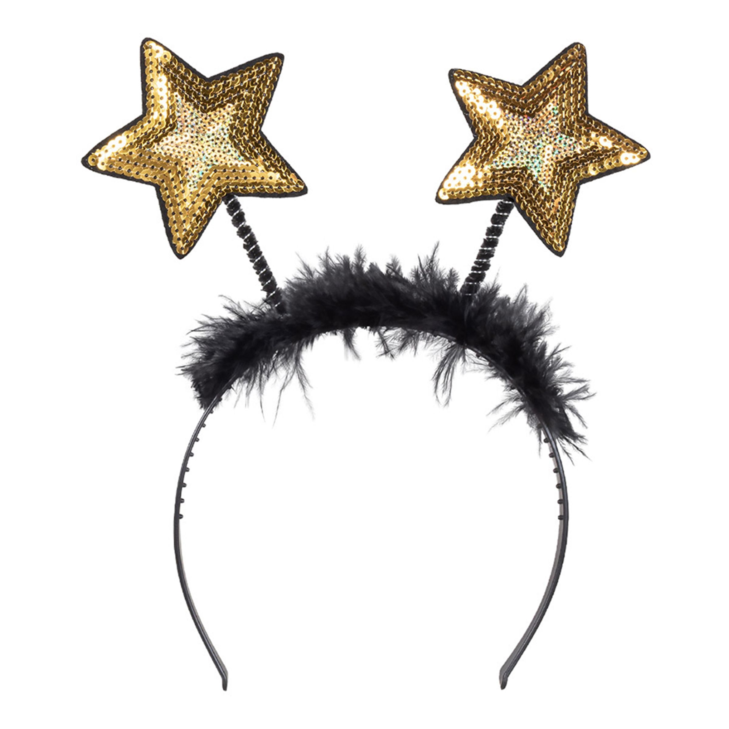 Tiara med Stjärnor Guld - One size | Hem - Maskerad - Tillbehör - Maskeradaccessoarer | Maskeradspecialisten