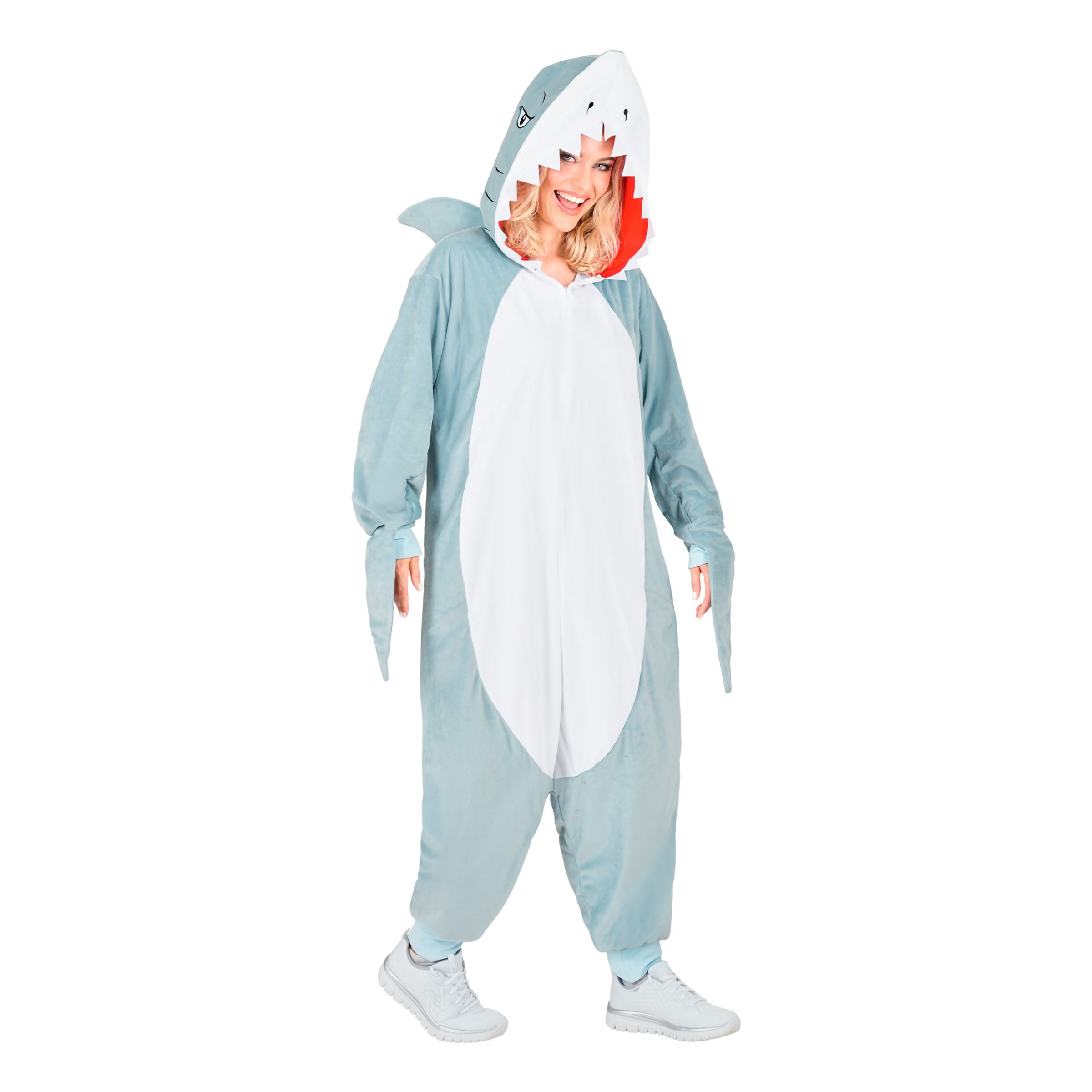 Haj Onesie Maskeraddräkt - Small/Medium