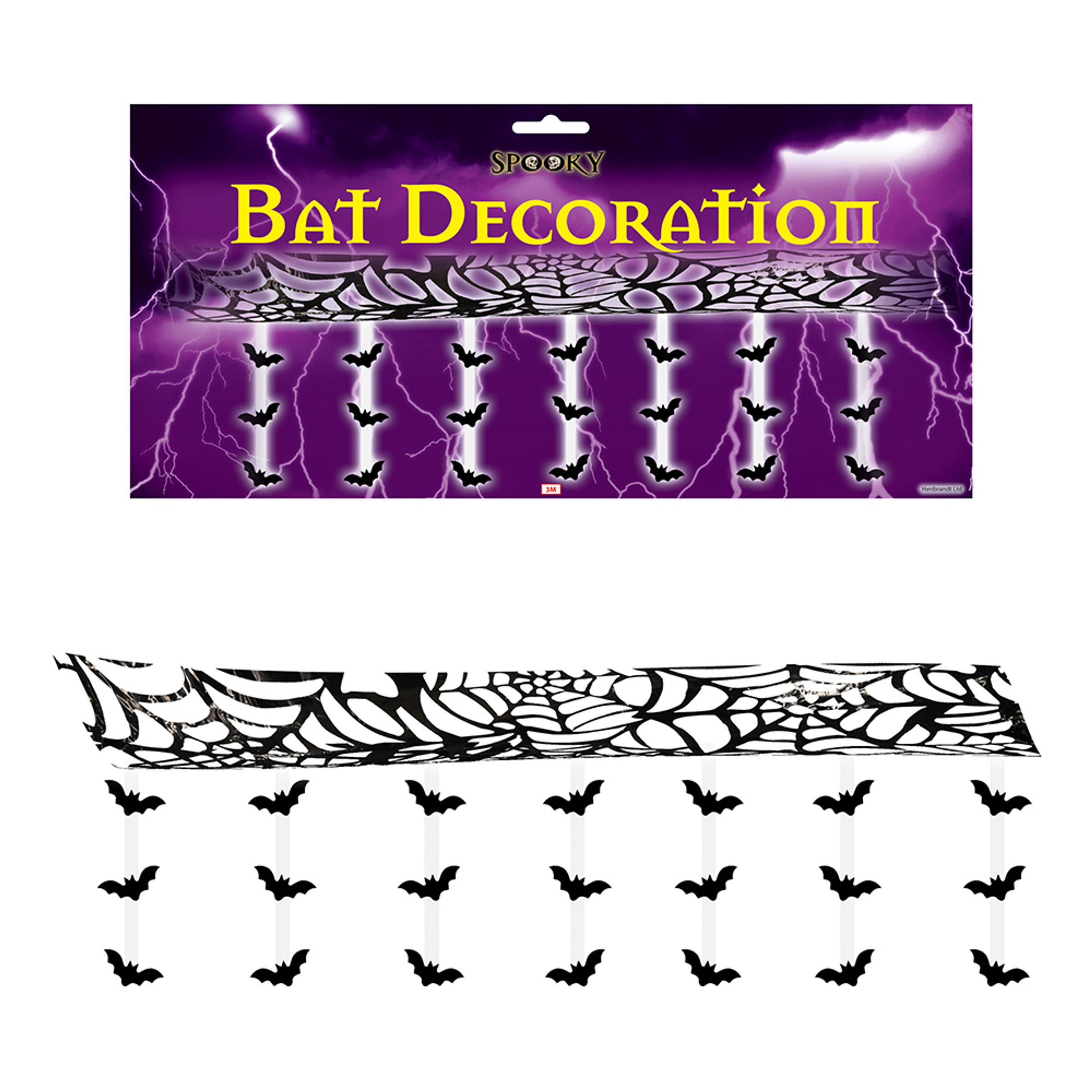 Halloweendekoration Spindelnät med Fladdermöss | Hem - Teman - Högtider - Halloween - Halloweendekorationer | Maskeradspecialisten