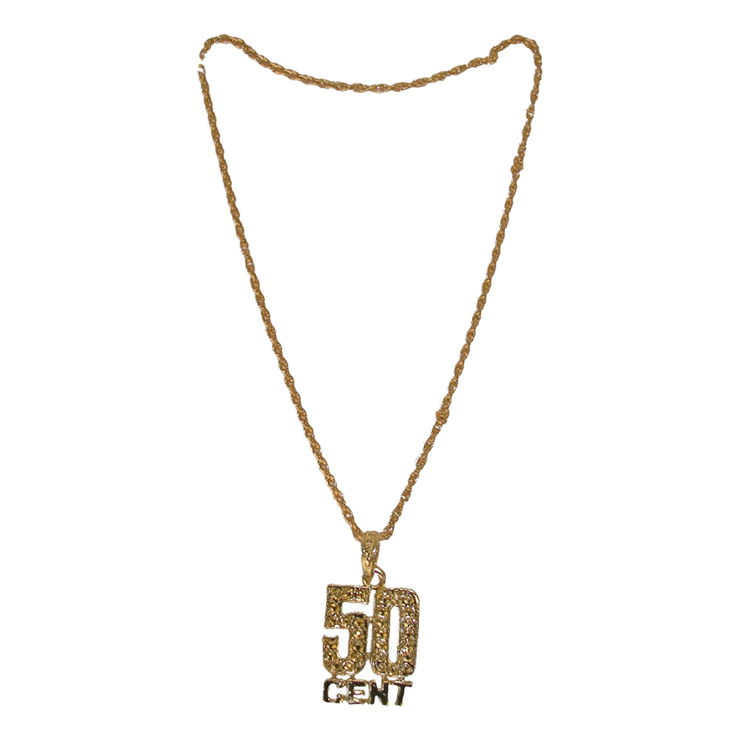 Halsband 50 Cent | Hem - Maskerad - Tillbehör - Maskeradaccessoarer | Maskeradspecialisten