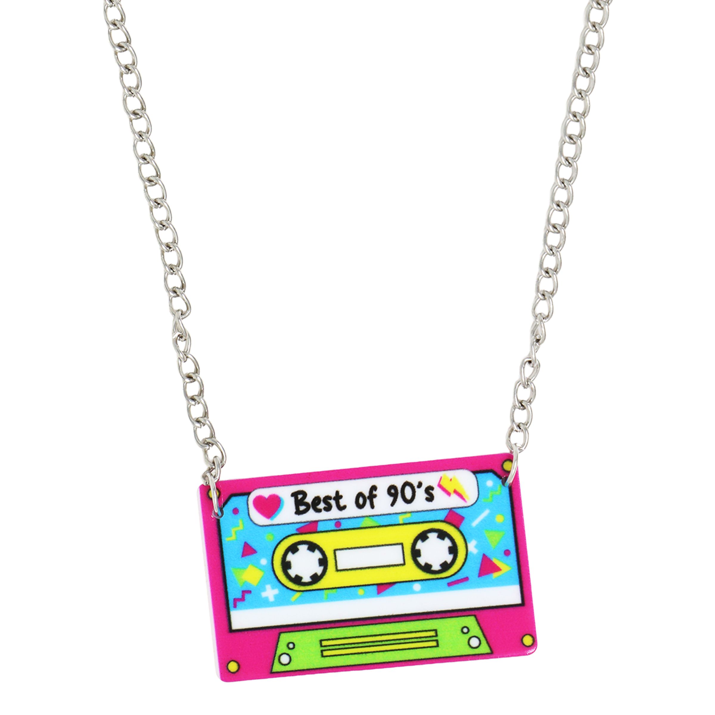 Halsband 90s Kassettband | Hem - Maskerad - Tillbehör - Maskeradaccessoarer | Maskeradspecialisten