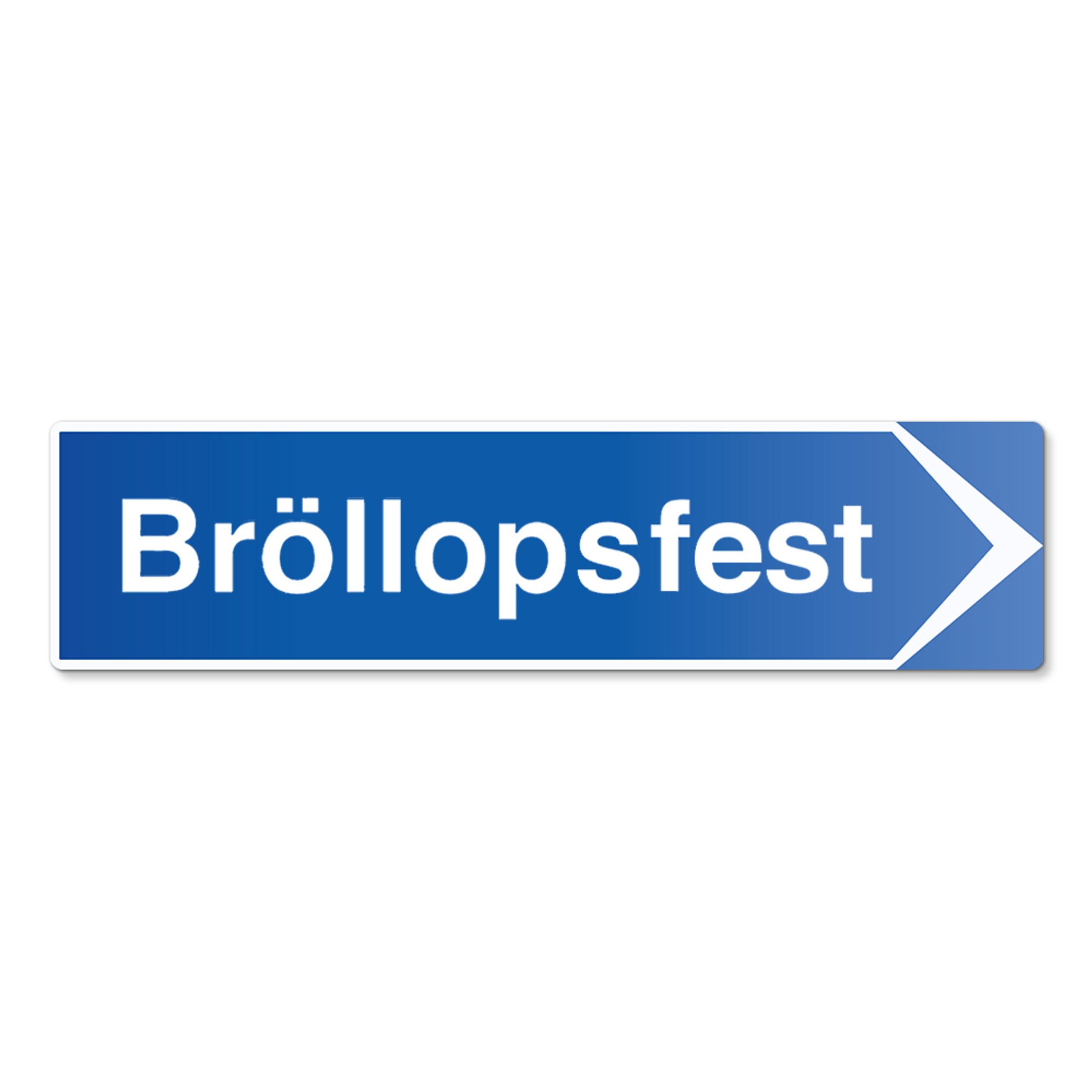Hänvisningsskylt Bröllopsfest | Hem - Roliga Prylar - Hem & Hushåll - Skyltar & Dekaler | Maskeradspecialisten