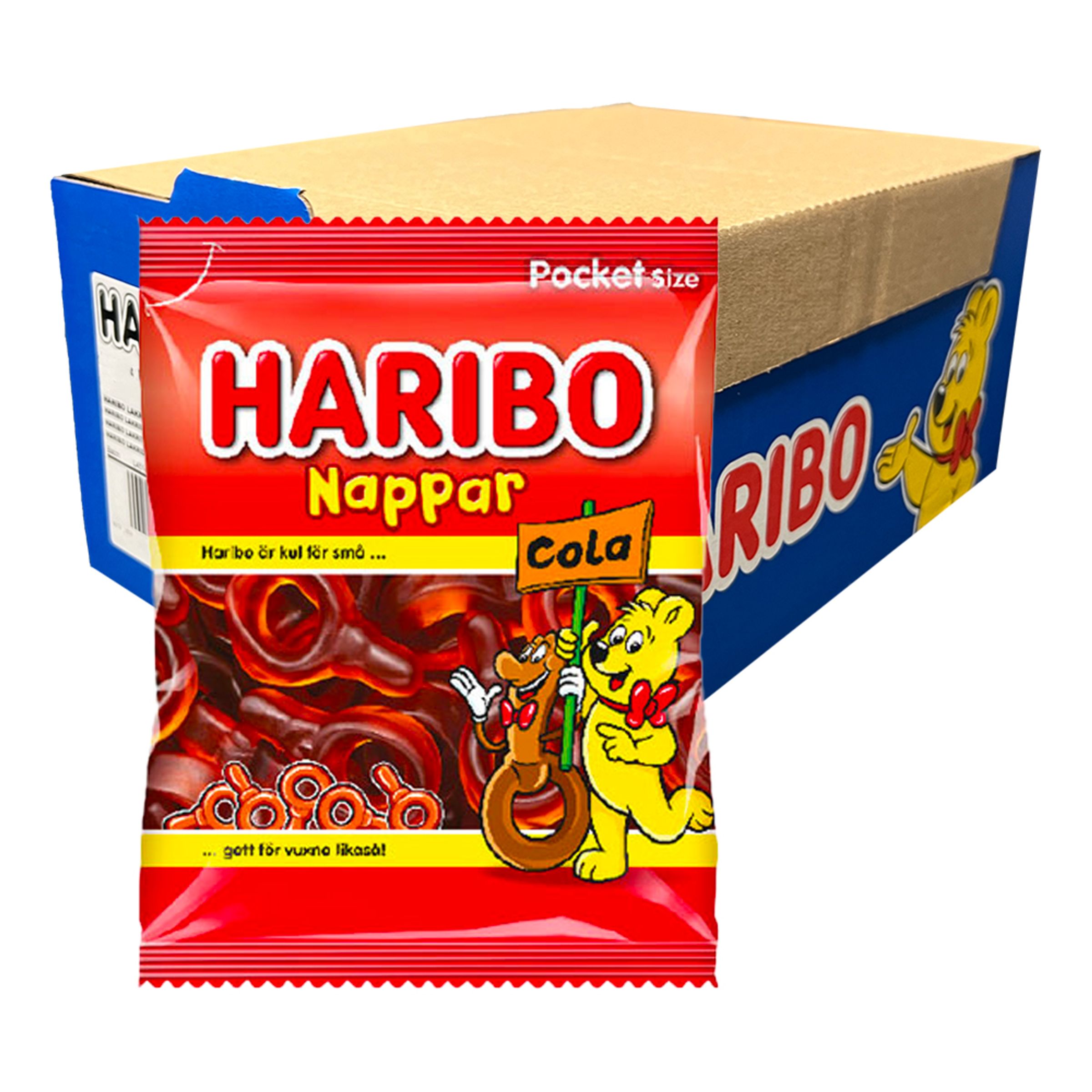 Haribo Colanappar Storpack - 24 x 80 g | Hem - Godis & Läsk - Godis - Retrogodis | Pryloteket
