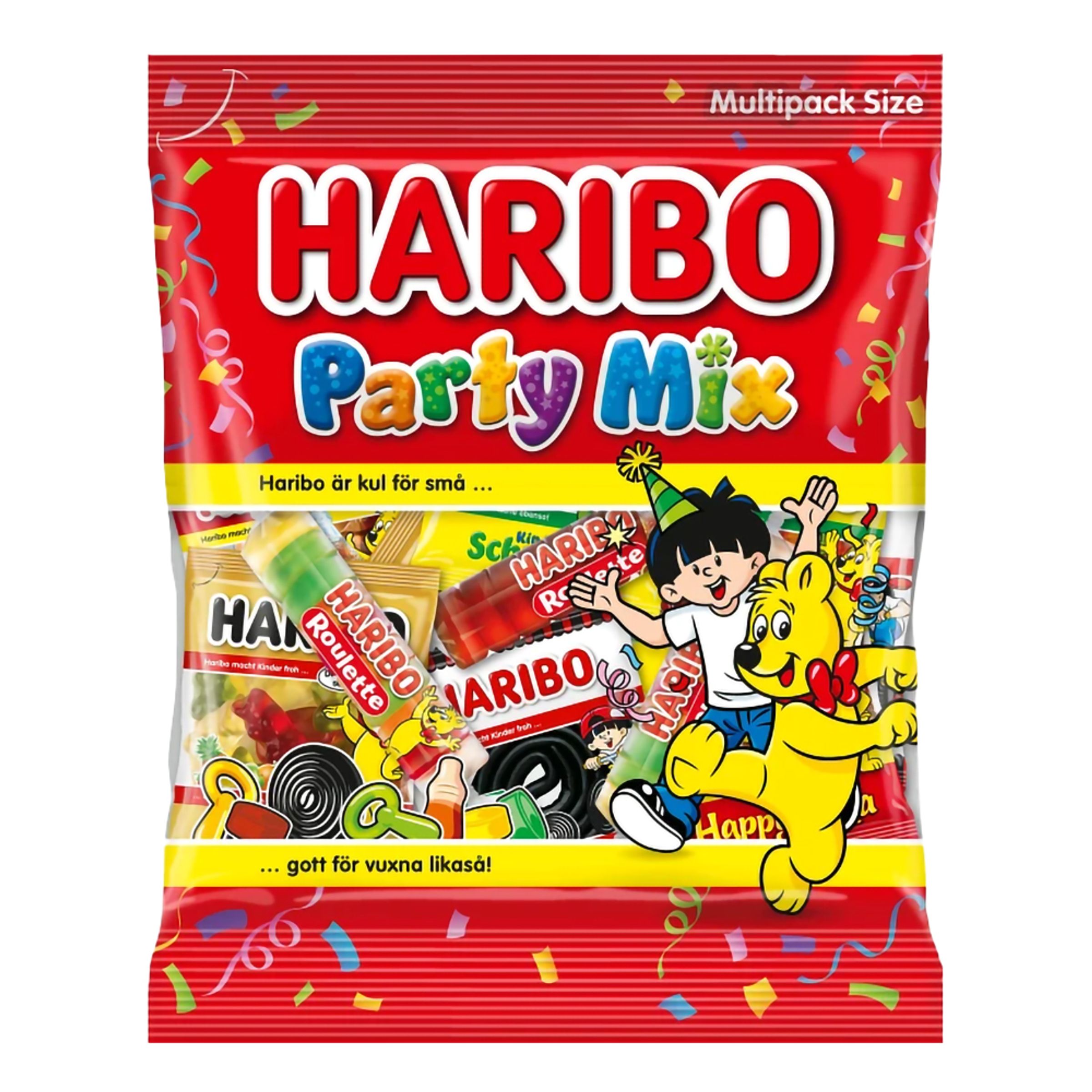 Haribo Party Mix Påse - 200 g | Hem - Godis & Läsk - Godis - Lakrits | Maskeradspecialisten