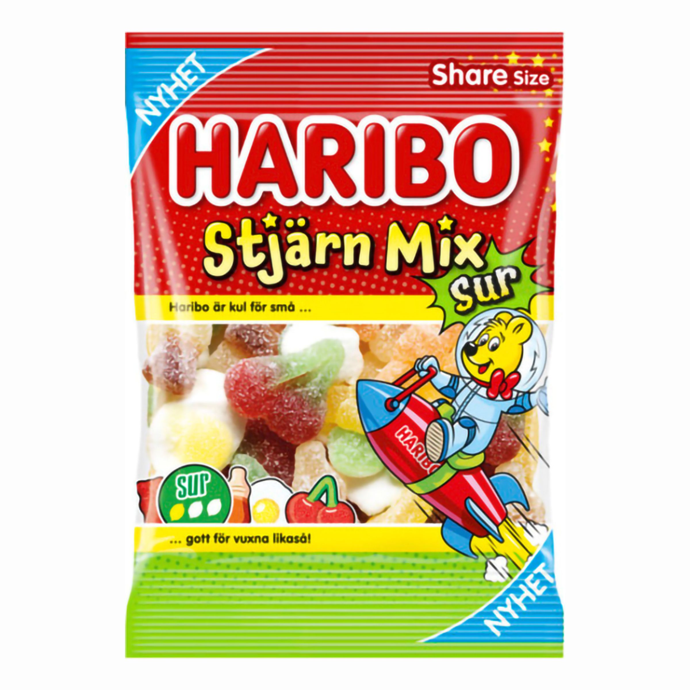 Haribo Stjärn Mix Sur - 150 g | Hem - Godis & Läsk - Godis - Surt Godis | Maskeradspecialisten
