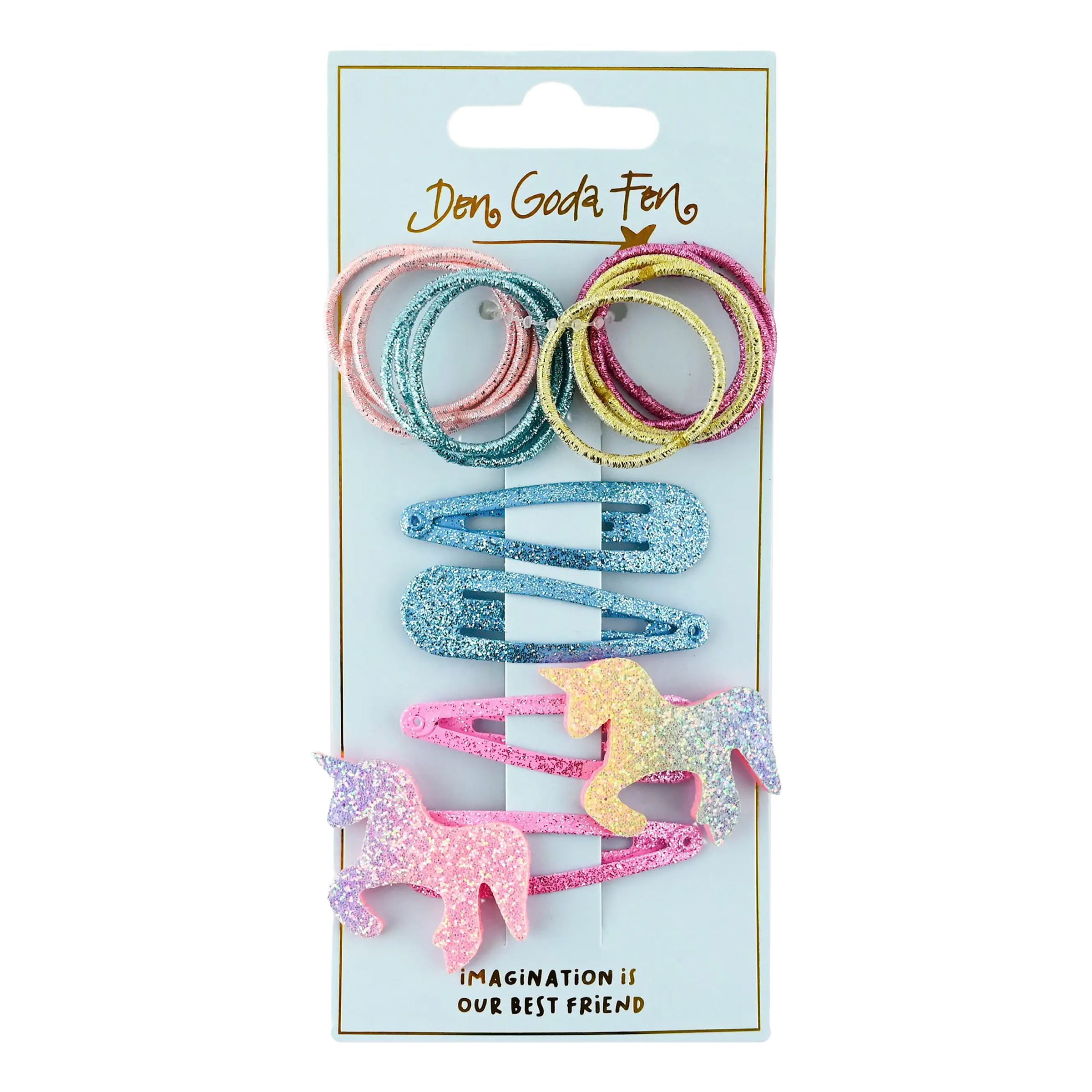 Hårspænder Unicorn Glitter Sæt