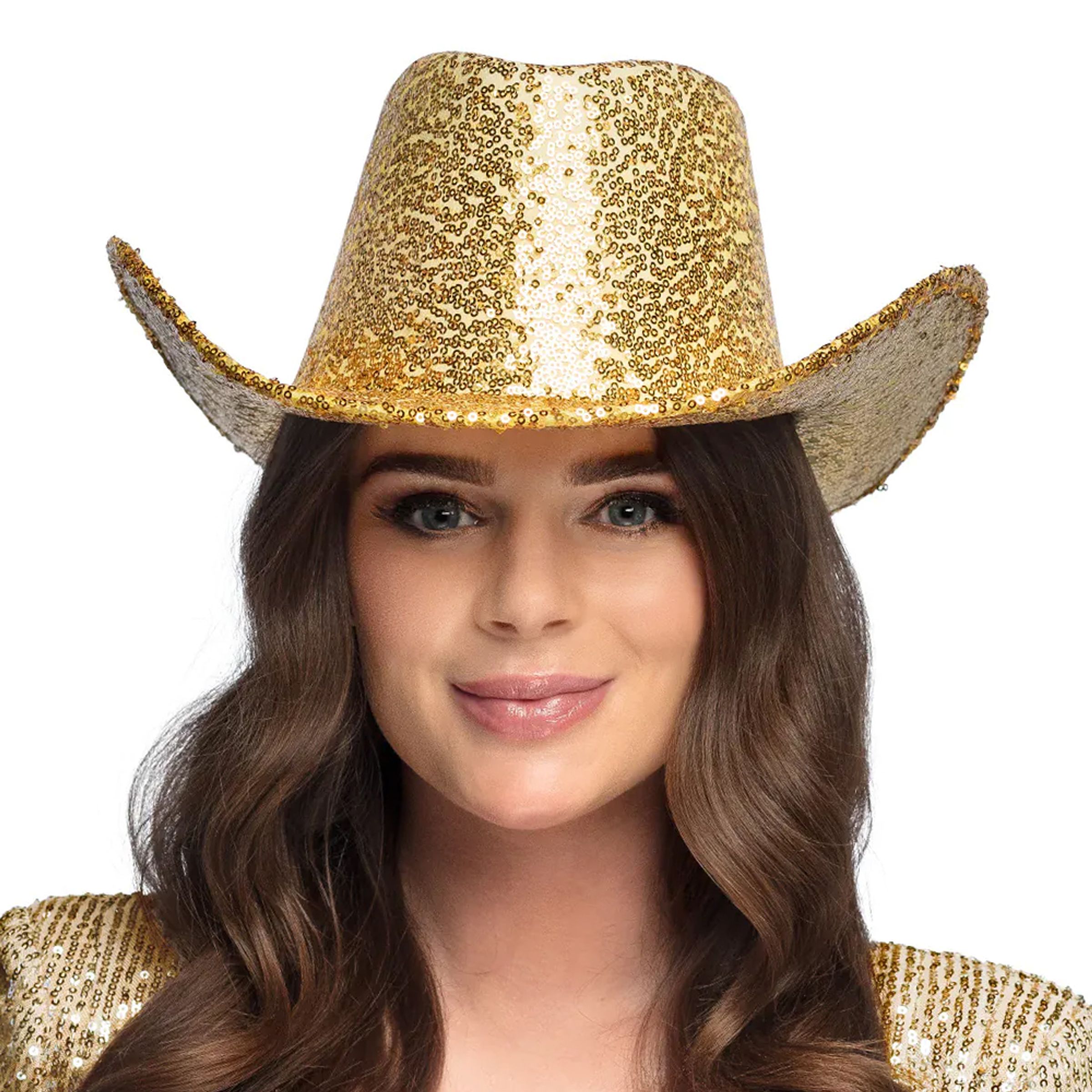 Cowboyhatt Rodeo Guld | Hem - Maskerad - Hattar - Vuxenhattar | Pryloteket