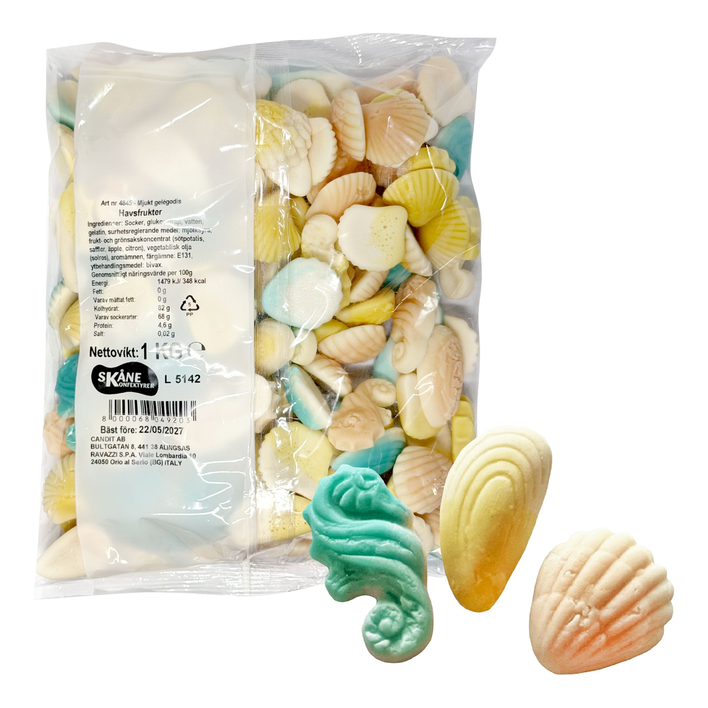 Havsfrukter Godis Storpack - 1 kg | Hem - Godis & Läsk - Godis - Gelégodis | Maskeradspecialisten