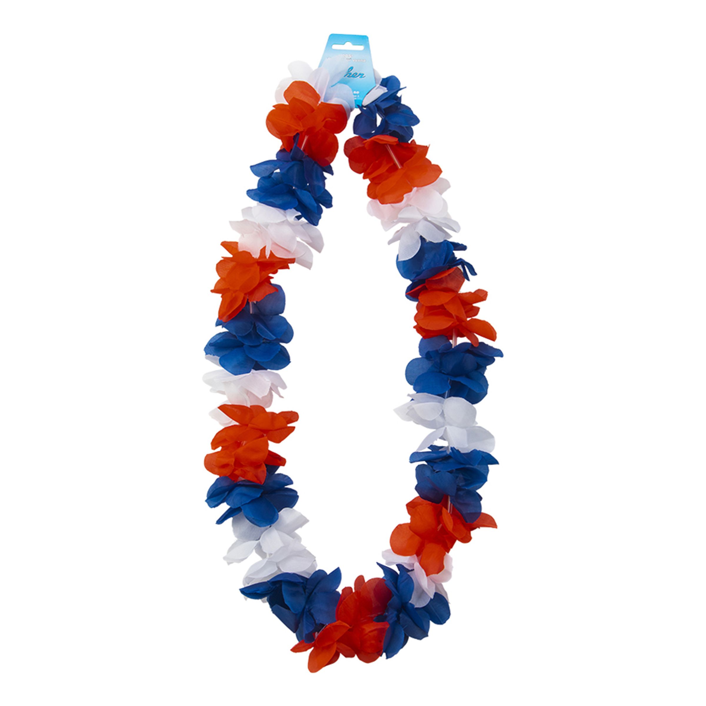Hawaiikrans Hvid/Rød/Blå