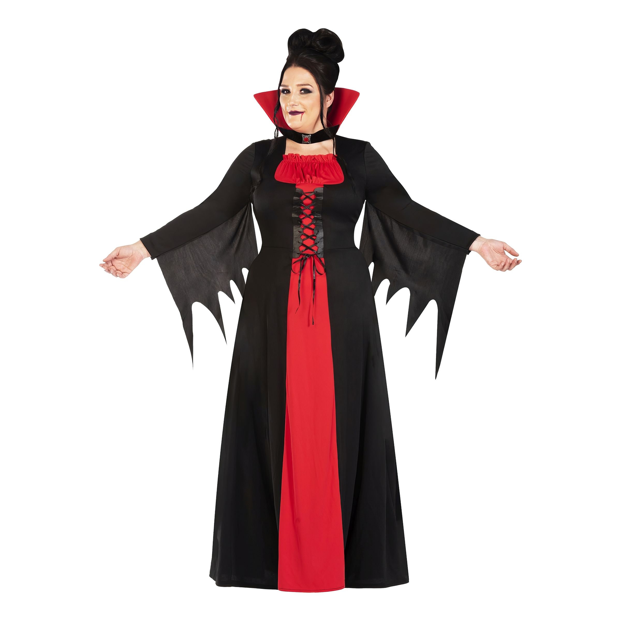 Vampyra Klänning Plus-size Maskeraddräkt - 5X-Large | Hem - Maskerad - Maskeraddräkter - Damdräkter | Maskeradspecialisten