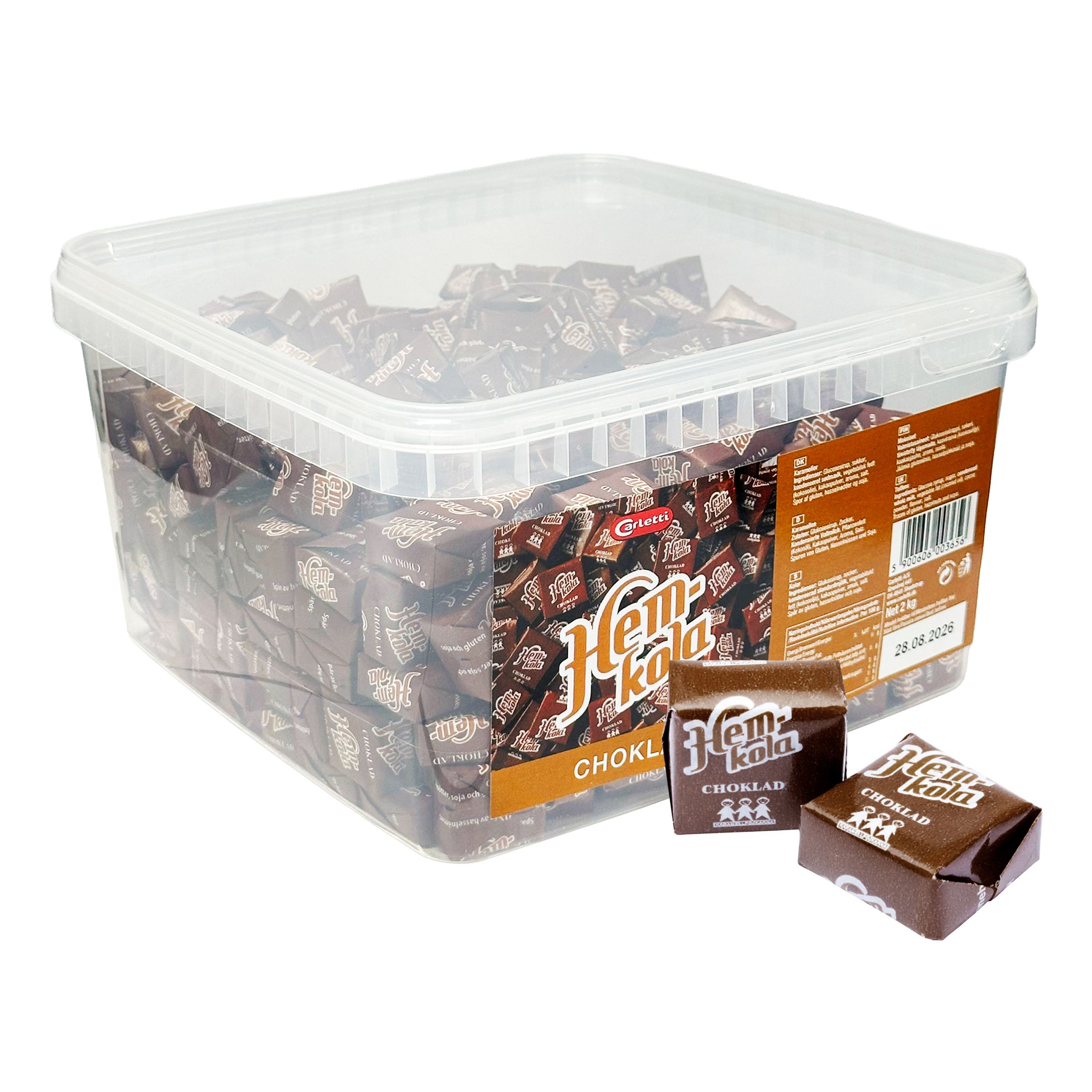 Hemkola Choklad Storpack - 2 kg | Hem - Godis & Läsk - Godis - Retrogodis | Maskeradspecialisten