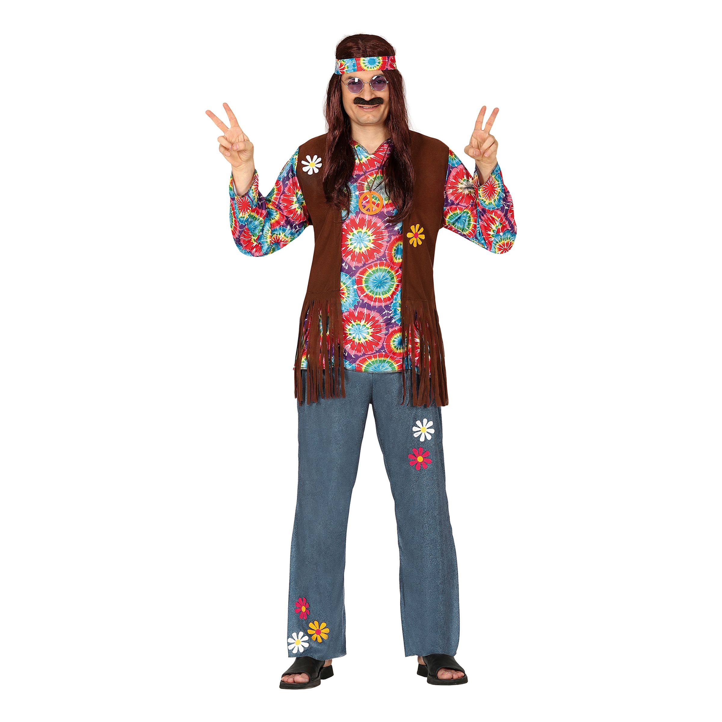 Hippie Maskeraddräkt - XX-Large | Hem - Maskerad - Maskeraddräkter - Herrdräkter | Maskeradspecialisten