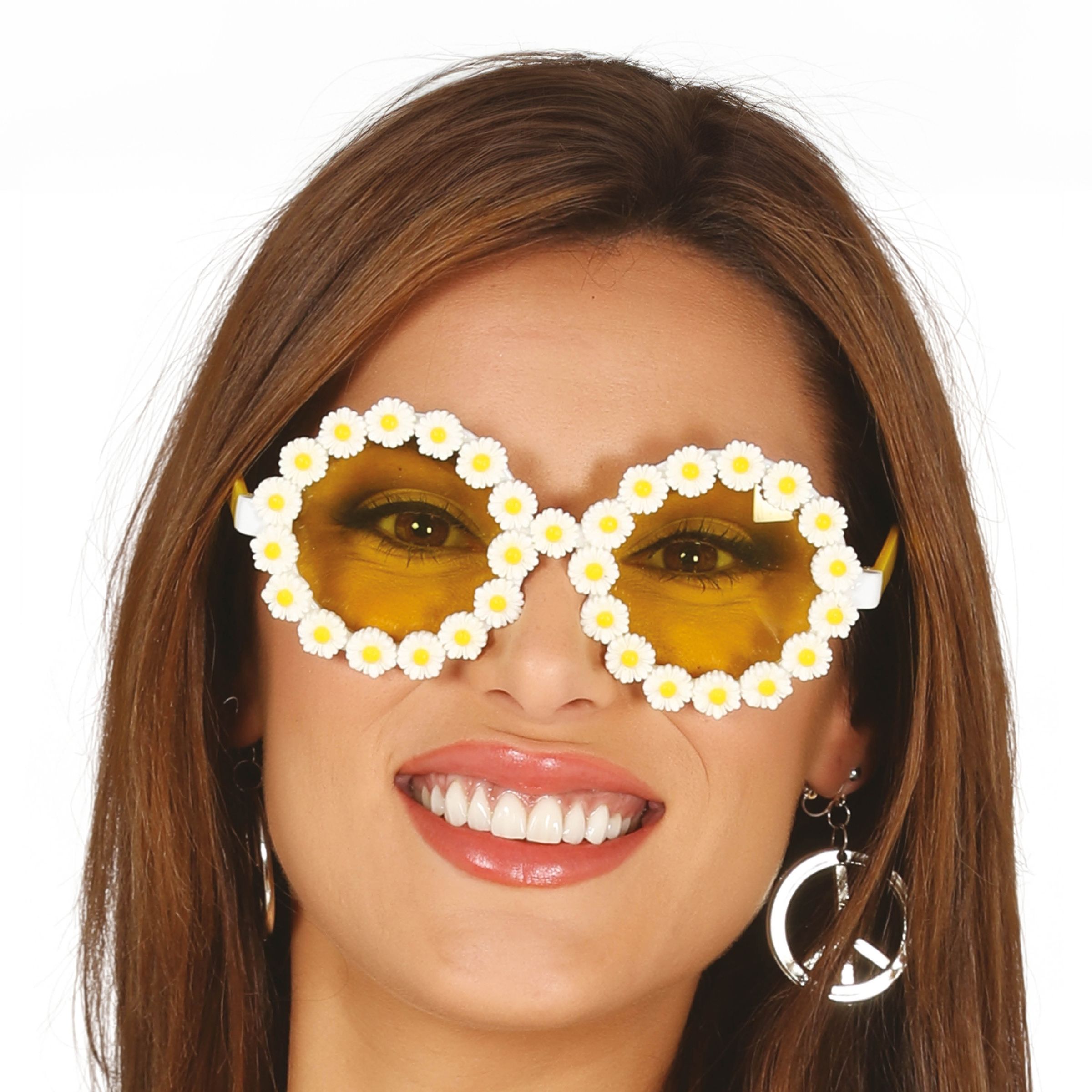 Hippieglasögon med Blommor - One size | Hem - Maskerad - Tillbehör - Maskeradaccessoarer | Maskeradspecialisten