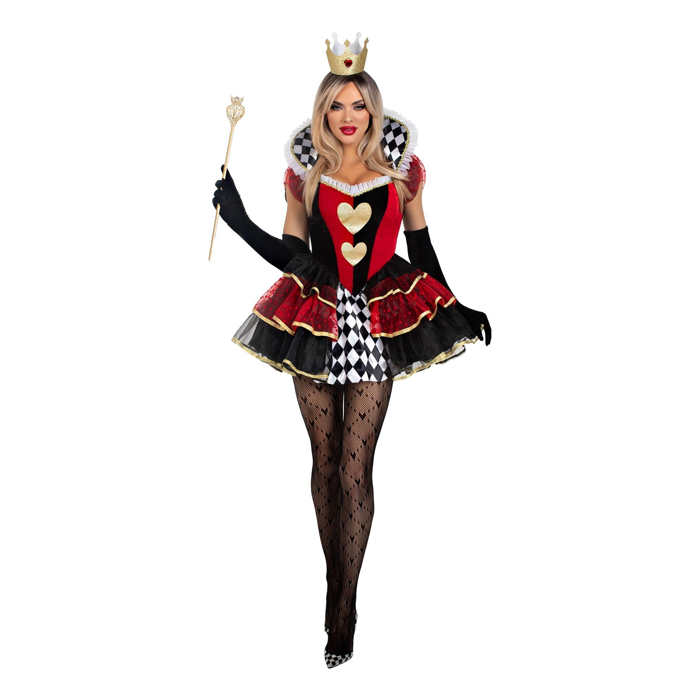 Hjerter Dame Deluxe Kostume - Small