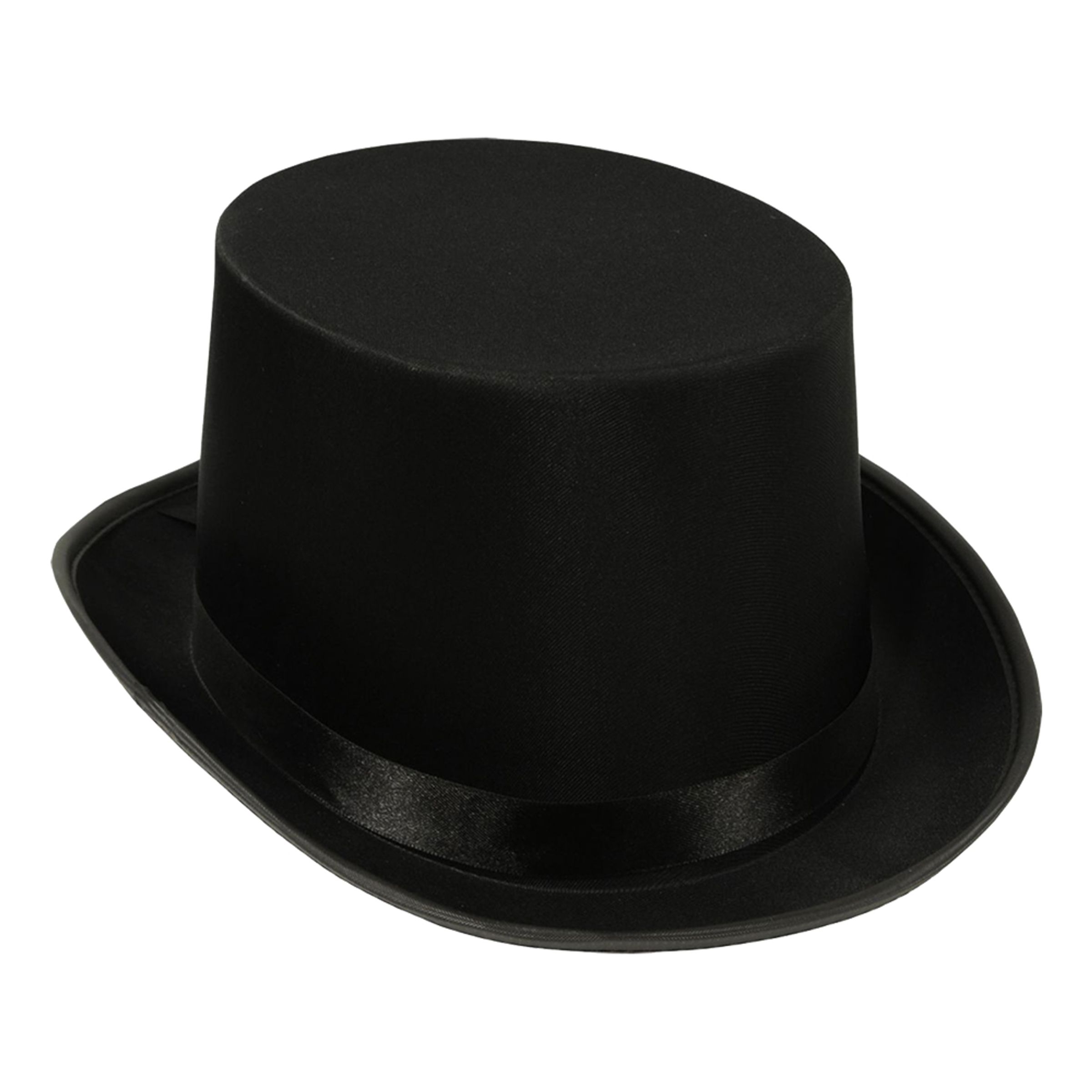 Tophat Satin - Sort
