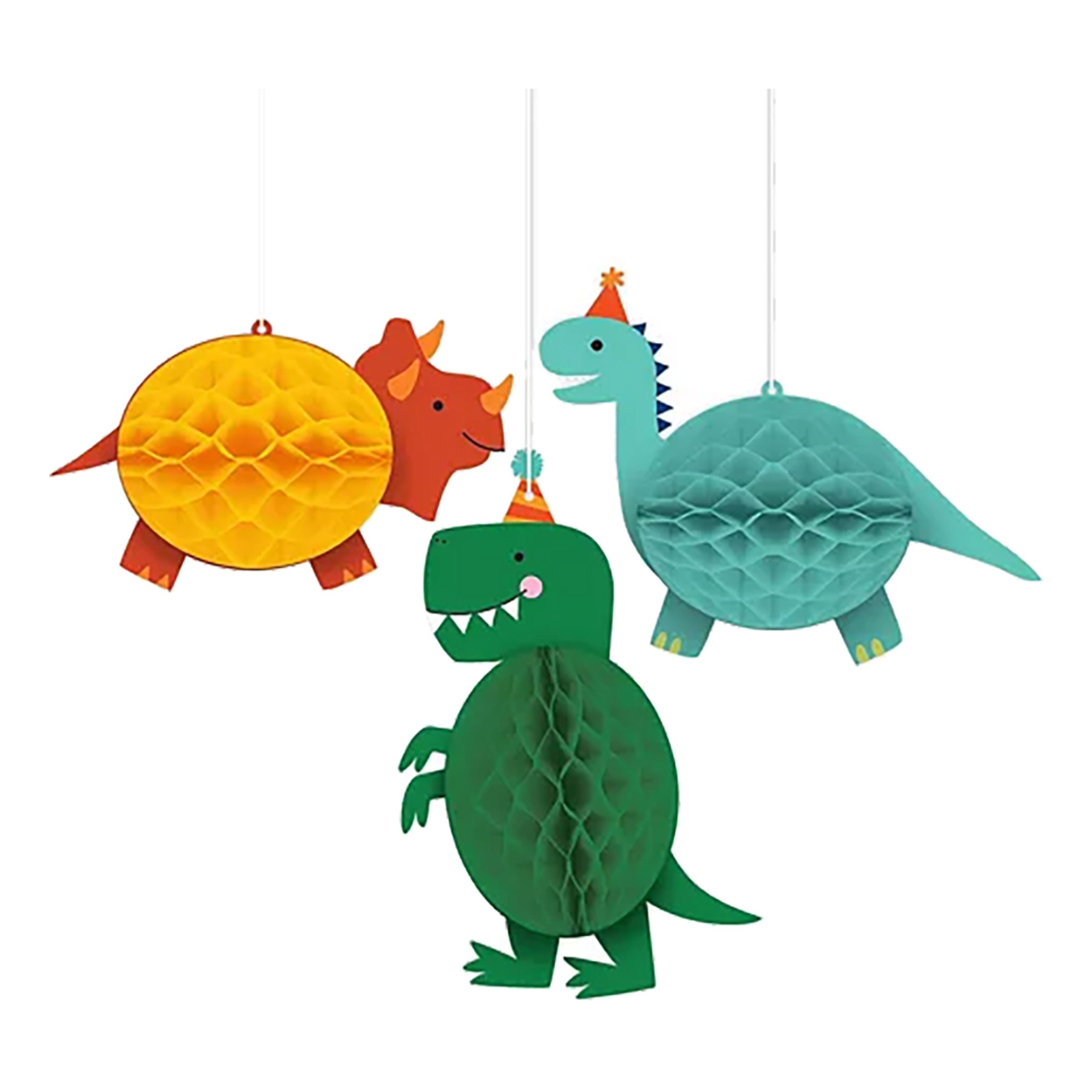 Honeycomb Dinosaurer - 3-stk