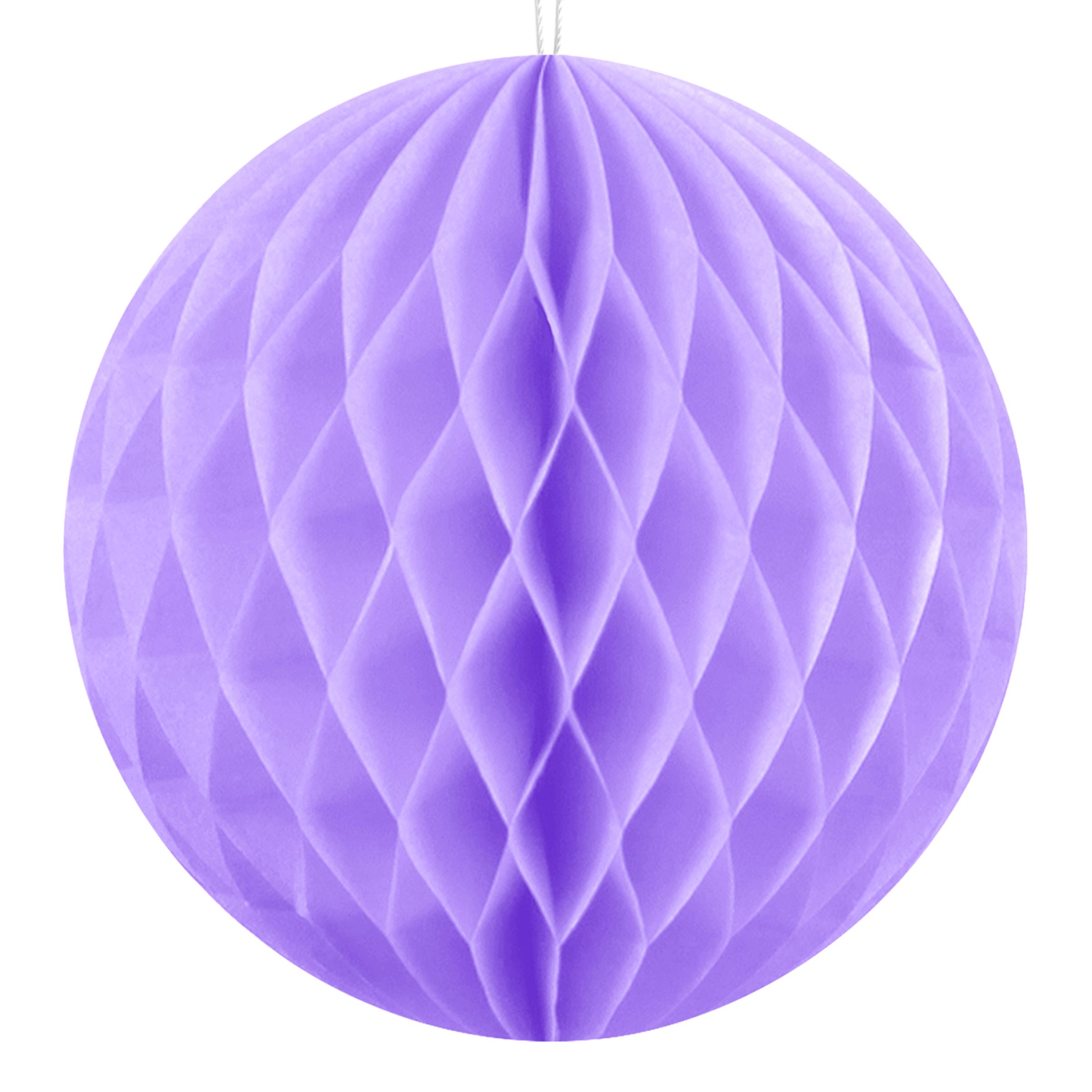 Honeycomb Lilla Hængende Dekoration - 40 cm