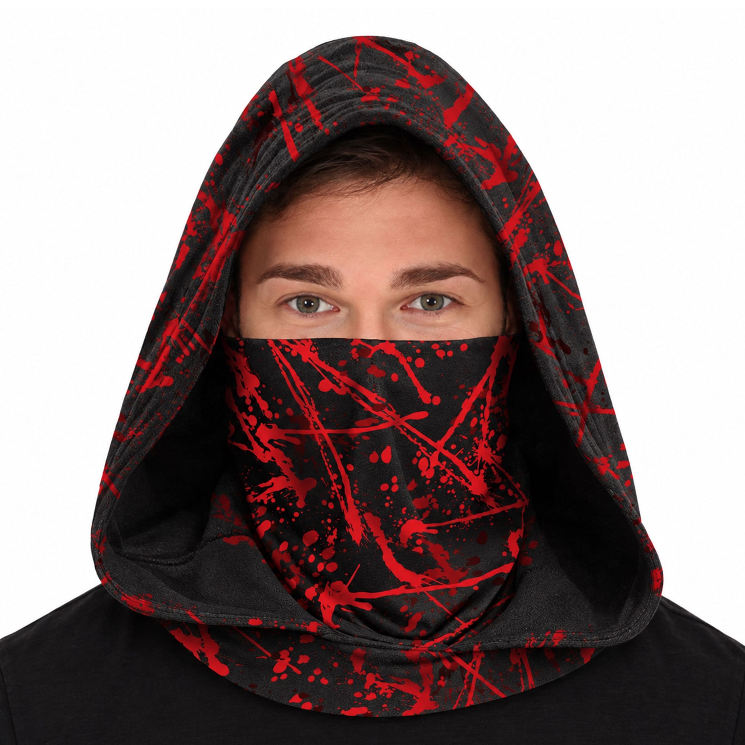 Huva med Mask Blodig - One size