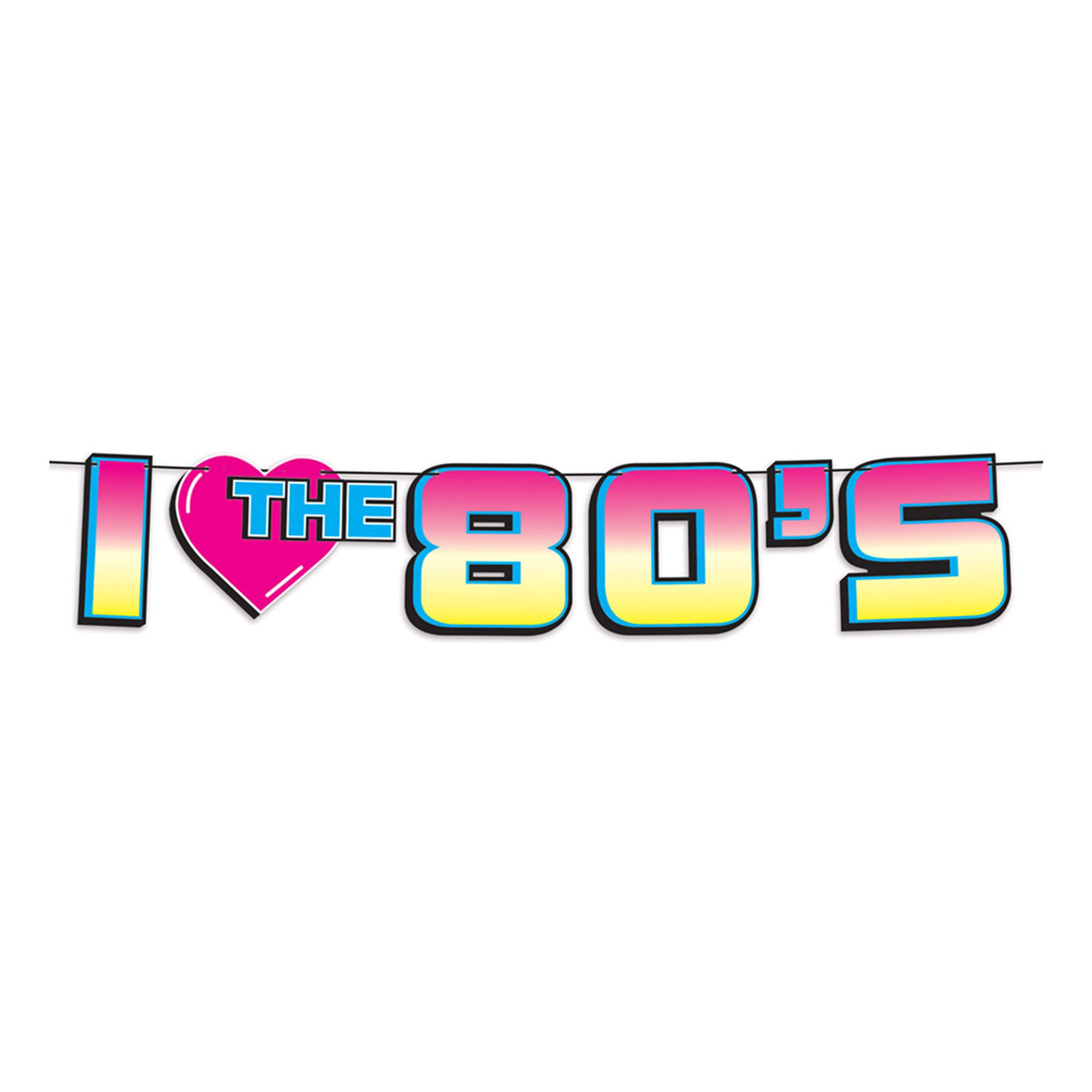I Love The 80's Guirlande