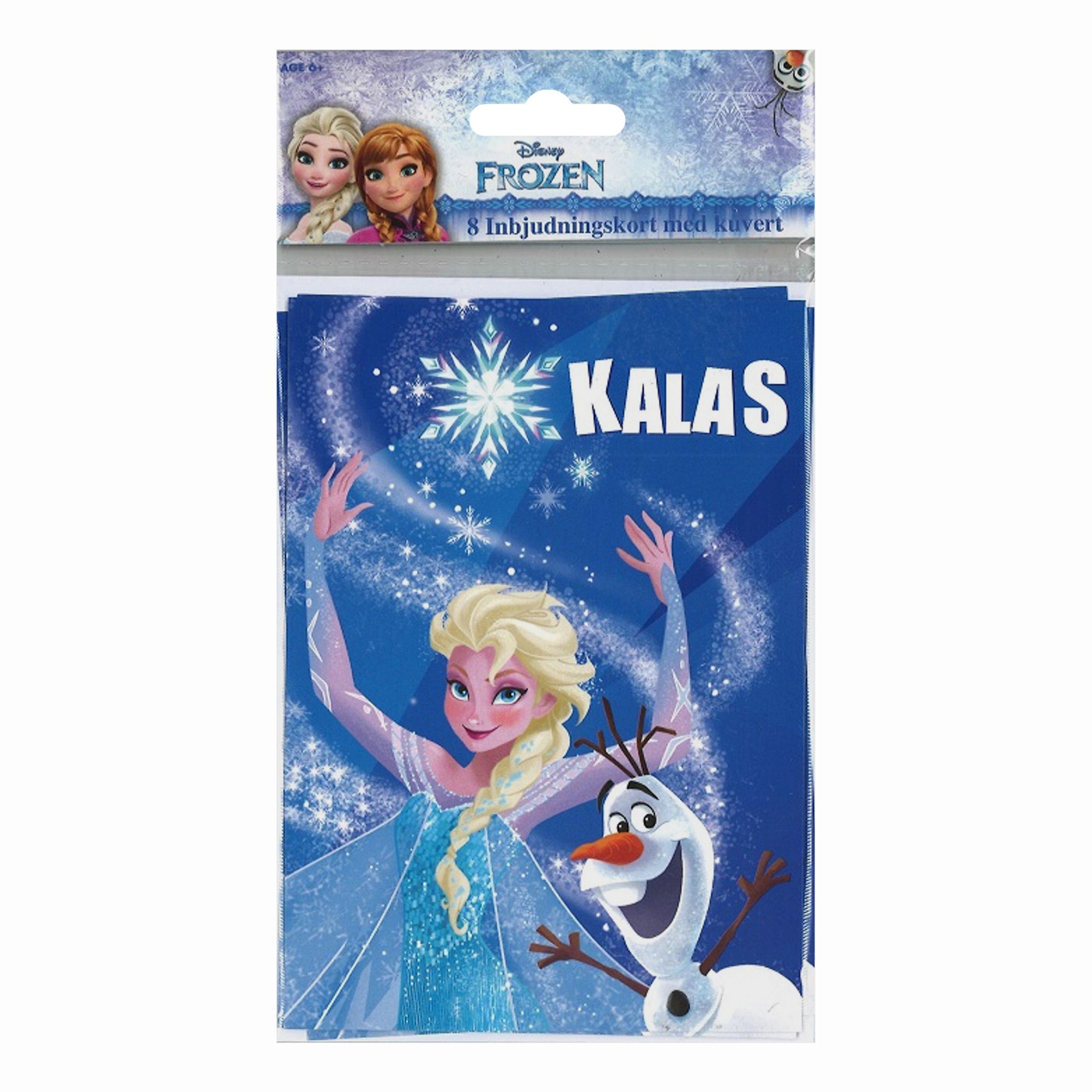 Inbjudningskort Kalas Frost/Frozen - 8-pack