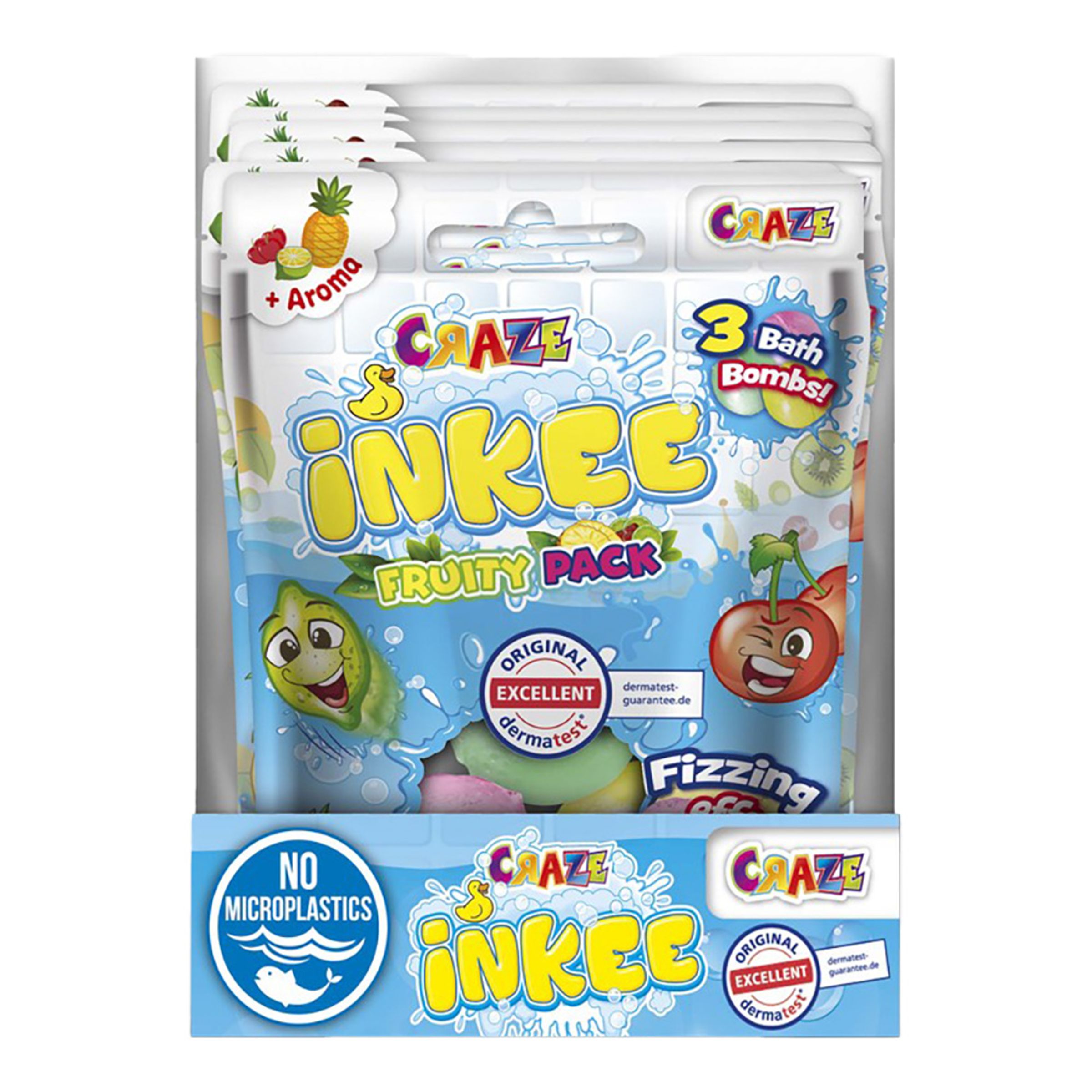 Inkee Badebomber Fruity Pack - 3-stk