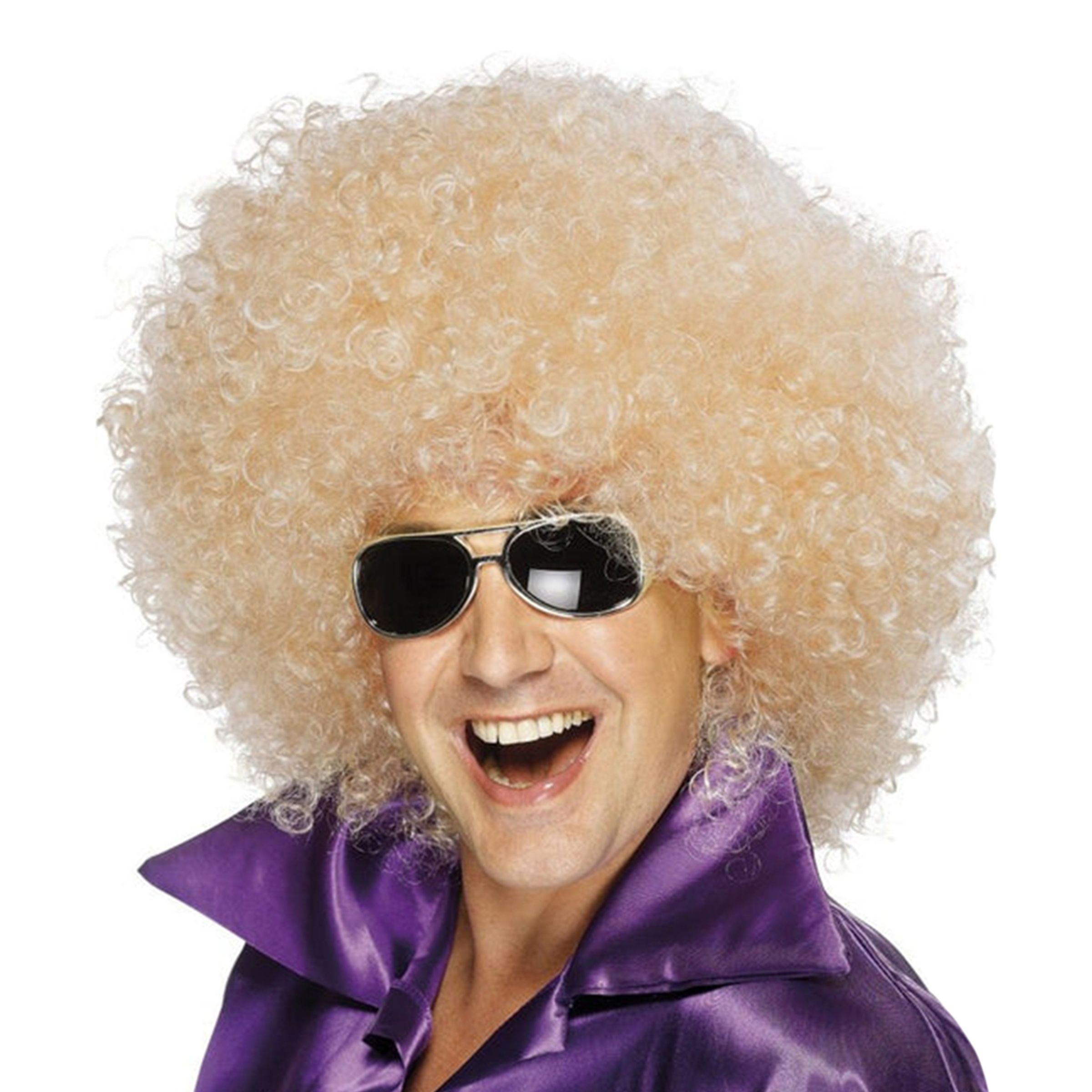 Jätteafroperuk Blond - One size